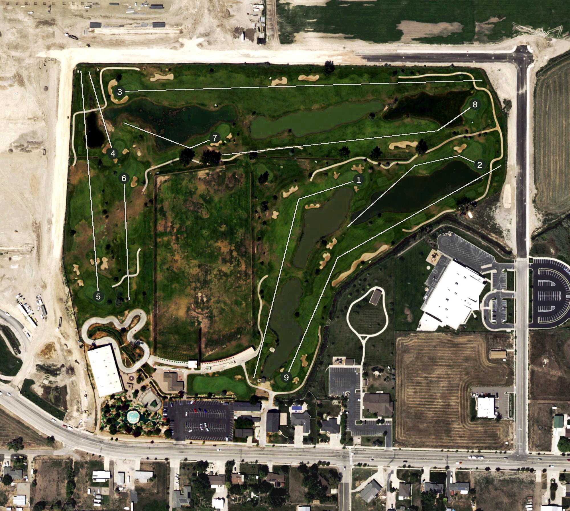 Aerial view of Toad’s National Golf Course, UT