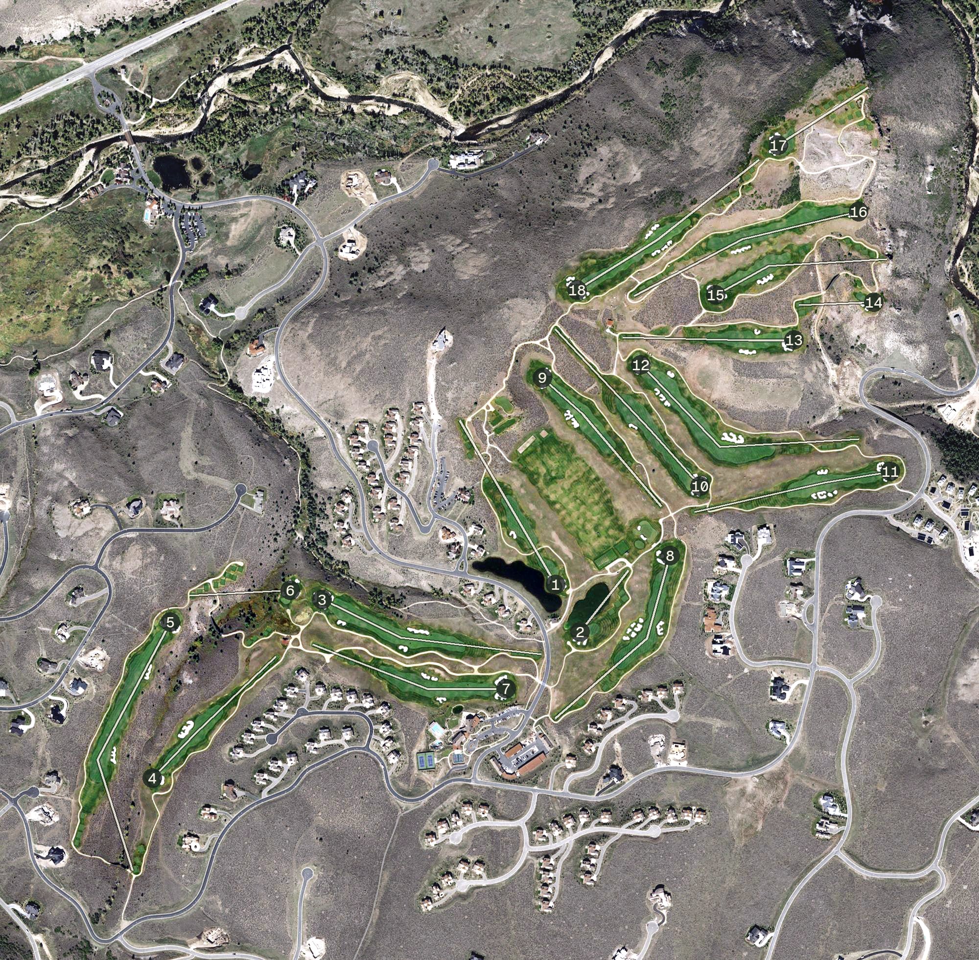 Aerial view of Victory Ranch Golf Club, UT