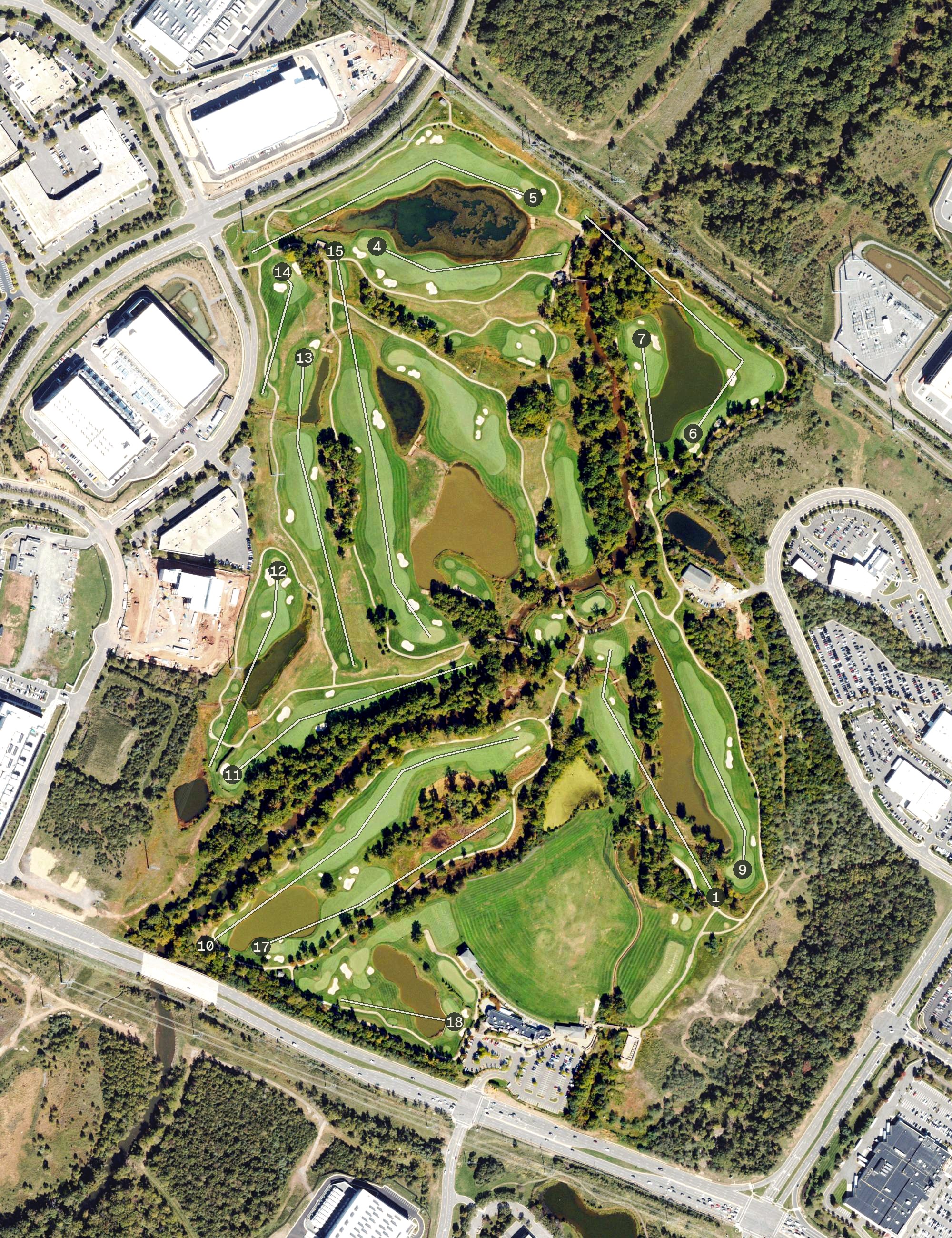 Aerial view of 1757 Golf Club, VA