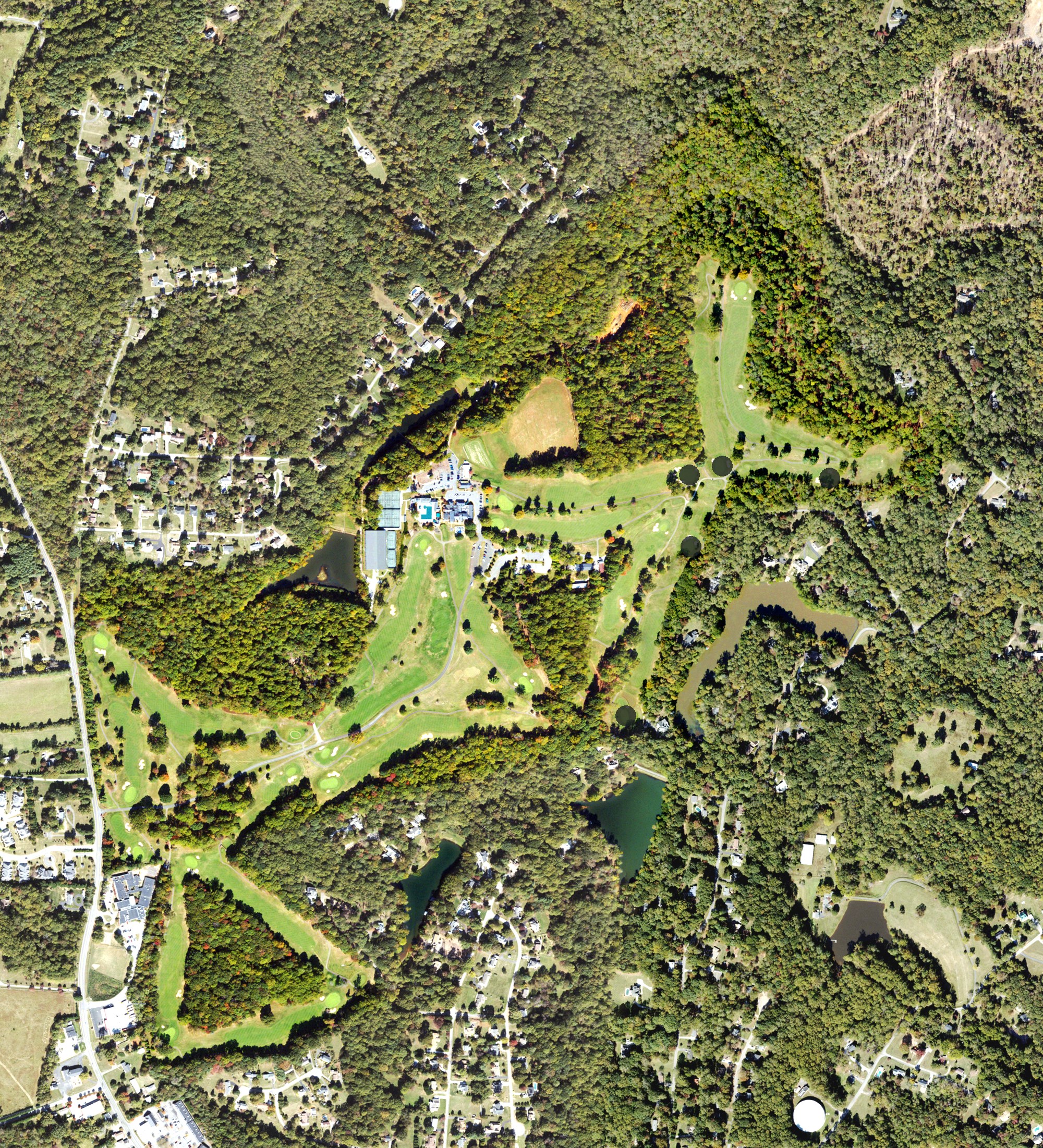 Aerial view of Boonsboro Country Club, VA