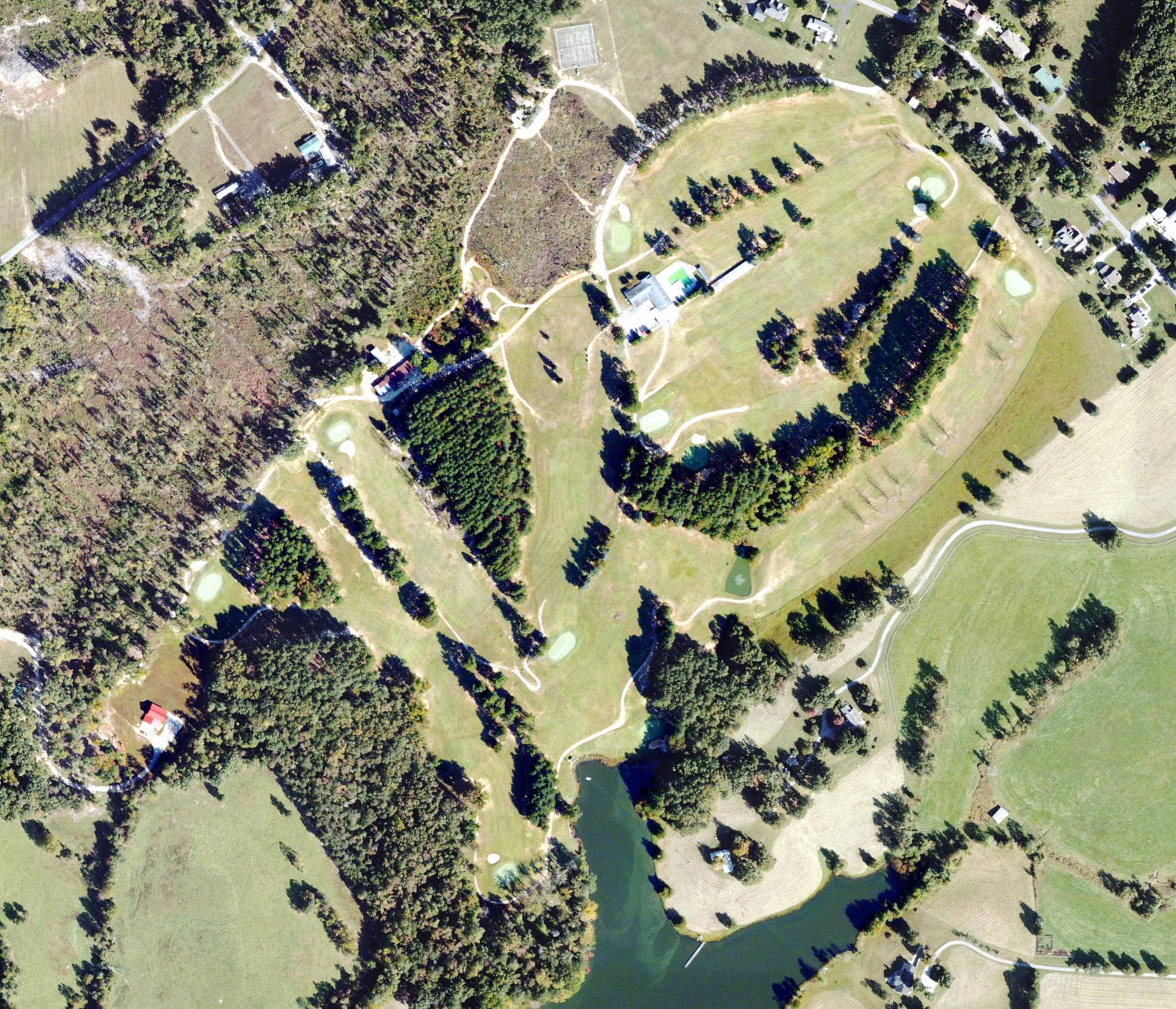 Aerial view of Briery Country Club, VA
