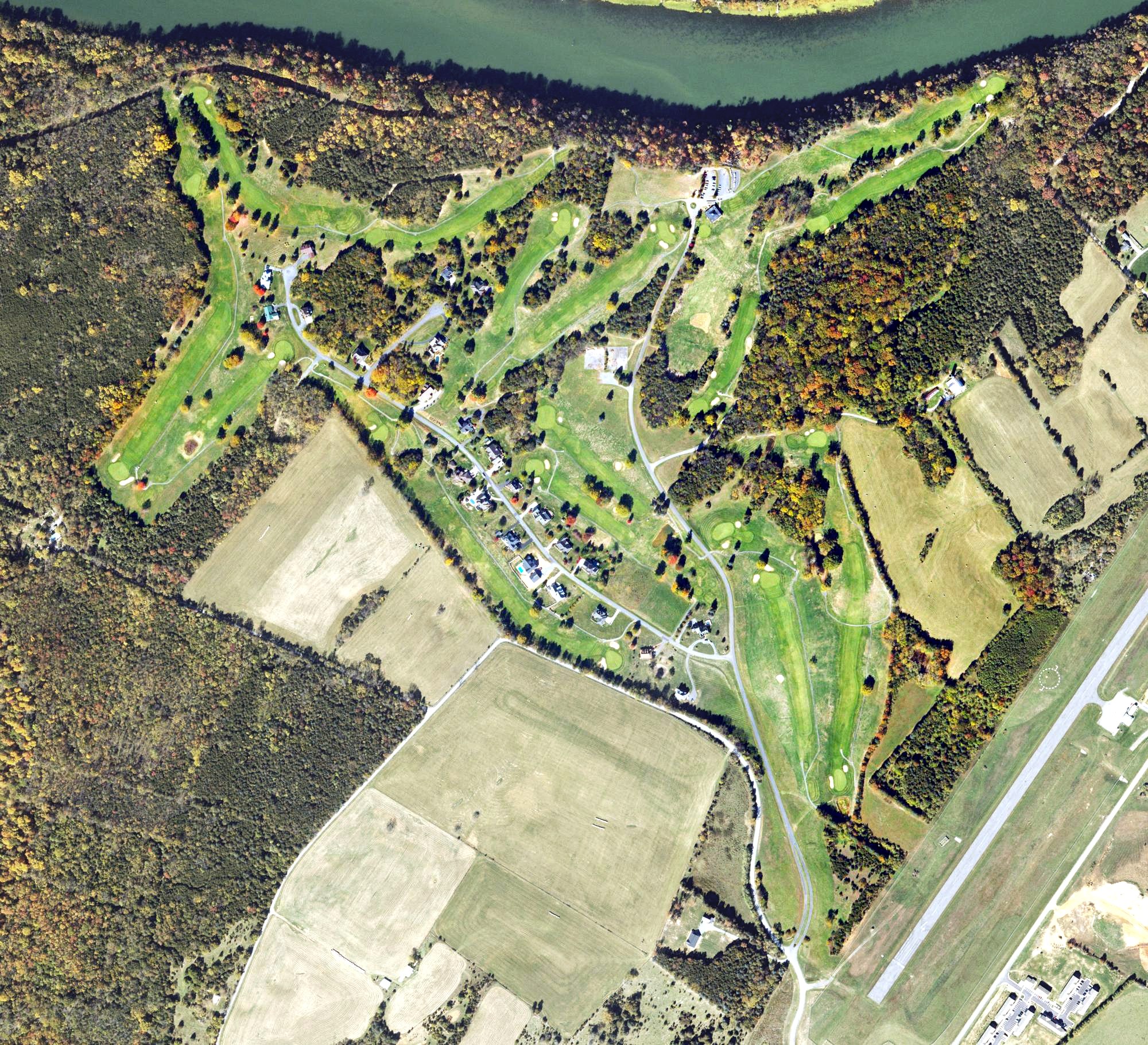 Aerial view of Caverns Country Club Resort, VA