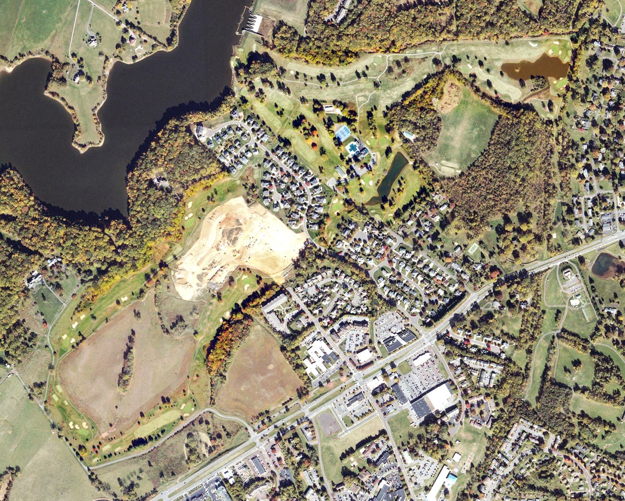 Aerial view of Country Club of Culpeper, VA