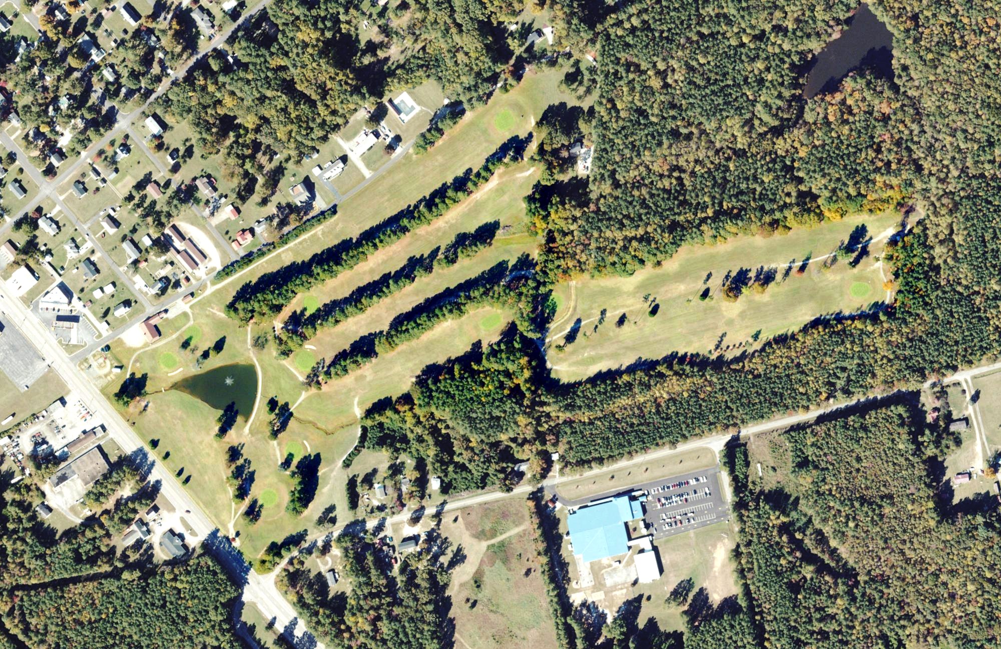 Aerial view of Country Club, VA