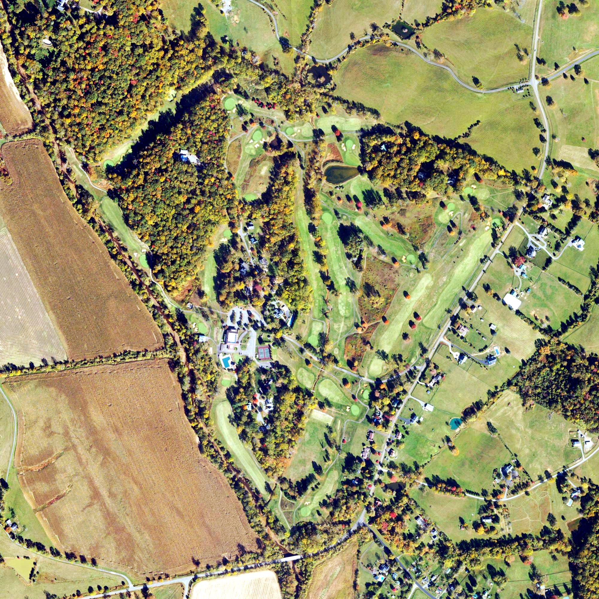 Aerial view of Fauquier Springs Country Club, VA