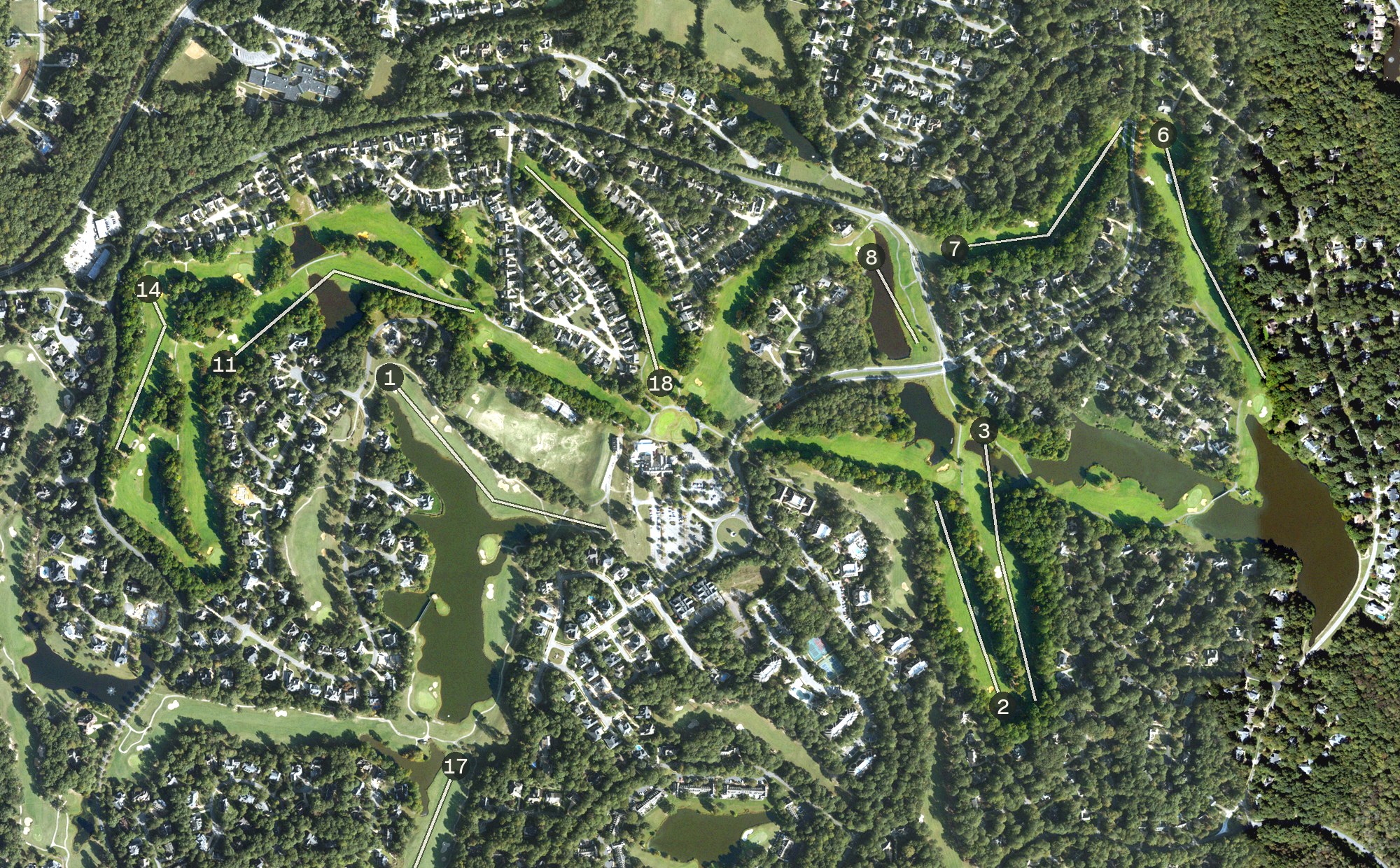 Aerial view of Ford's Colony Country Club - Marsh Hawk Course, VA