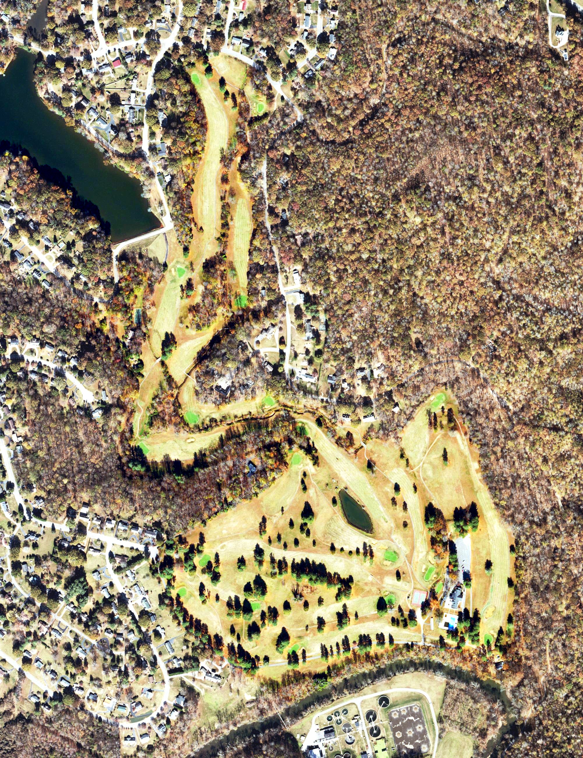 Aerial view of Forest Park Country Club, VA