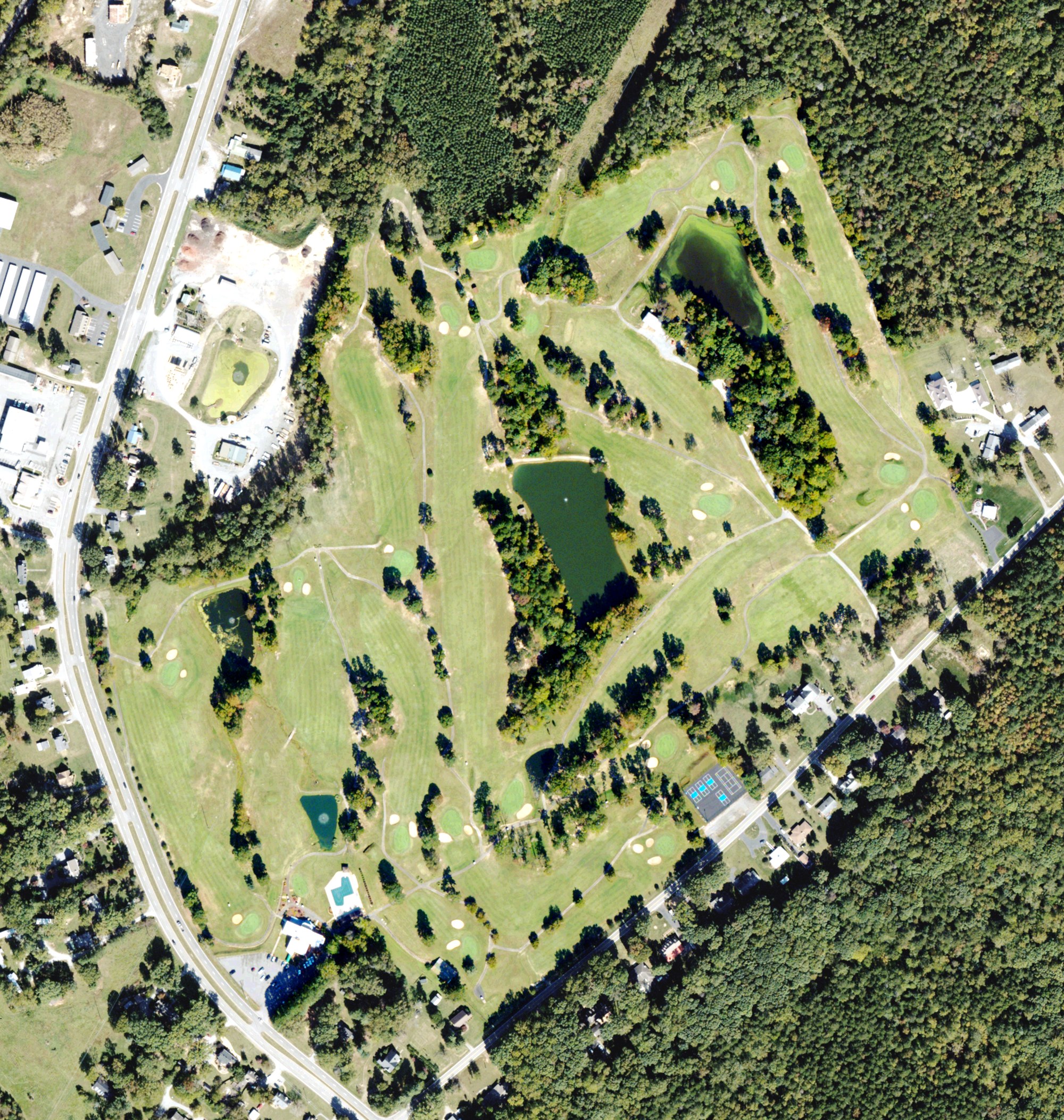Aerial view of Halifax Country Club, VA