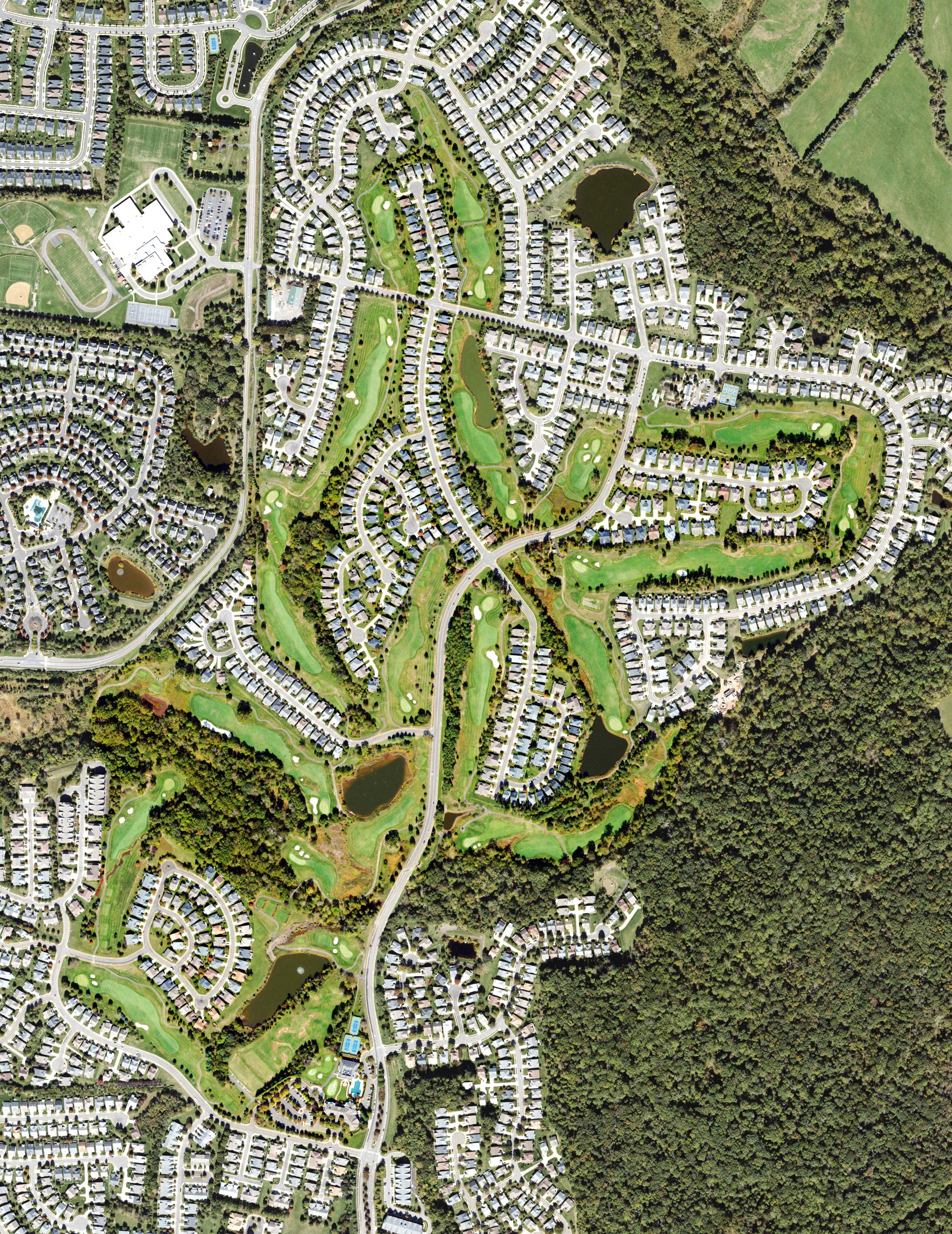 Aerial view of Heritage Hunt Golf & Country Club, VA