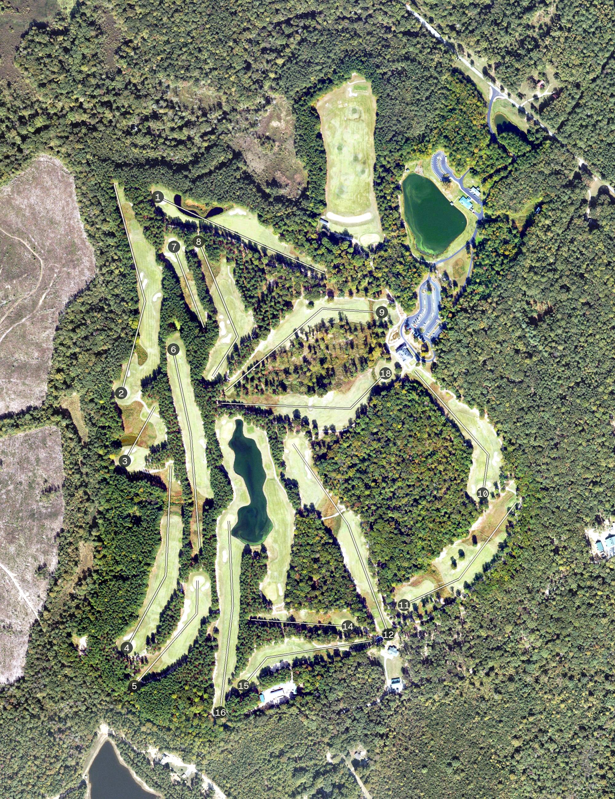 Aerial view of Mattaponi Springs Golf Club, VA