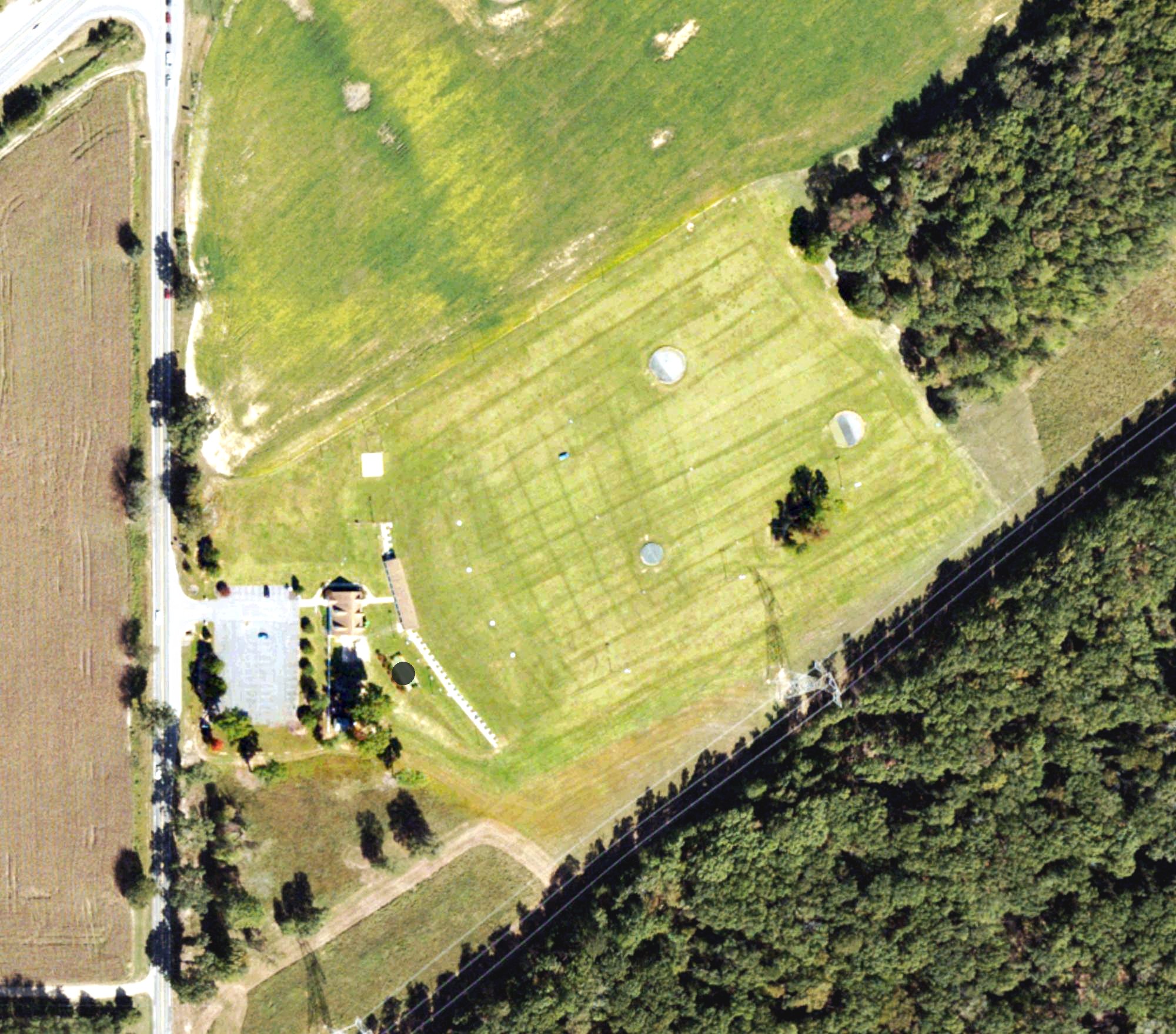 Aerial view of New Post Golf Driving Range, VA