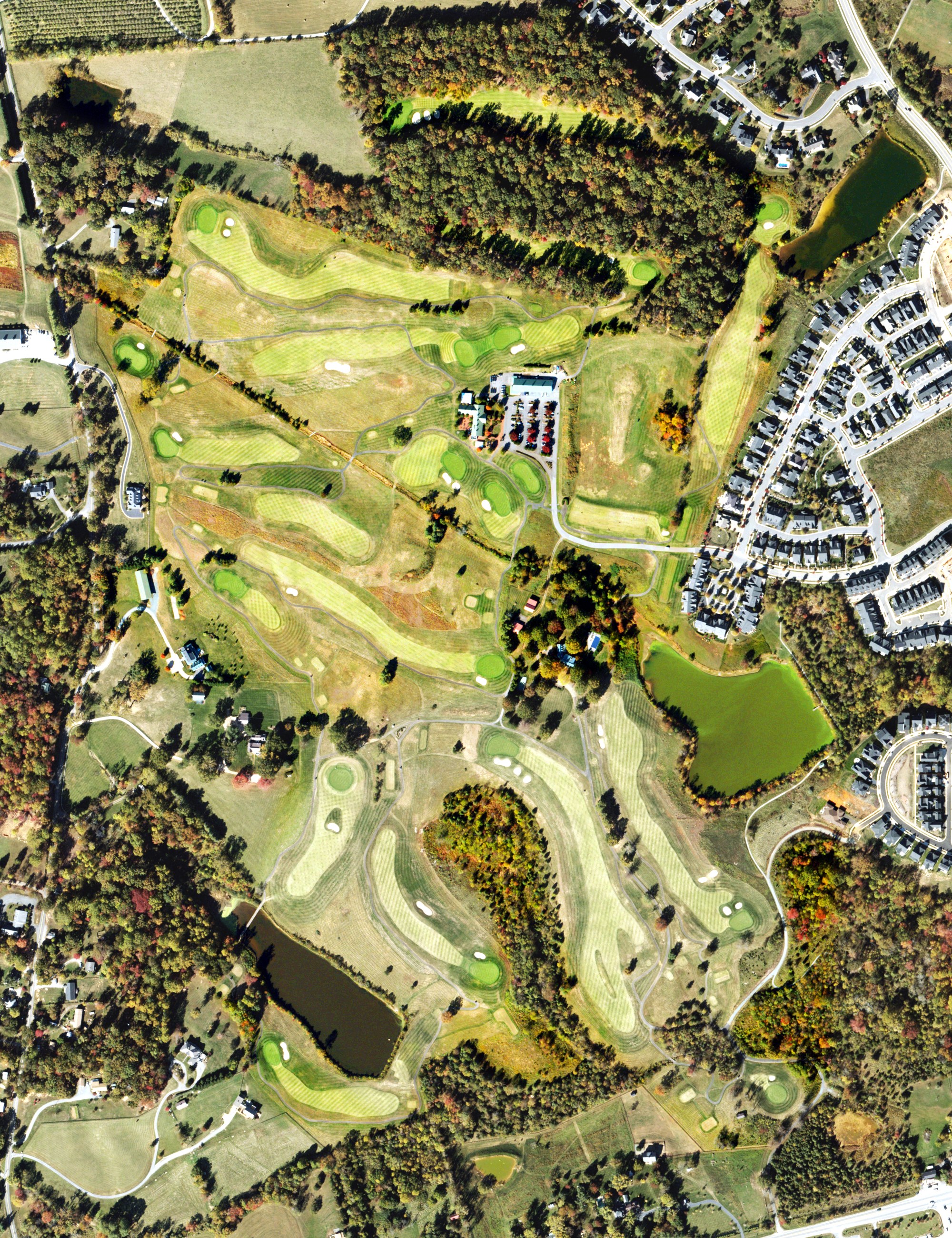 Aerial view of Old Trail Golf Club, VA