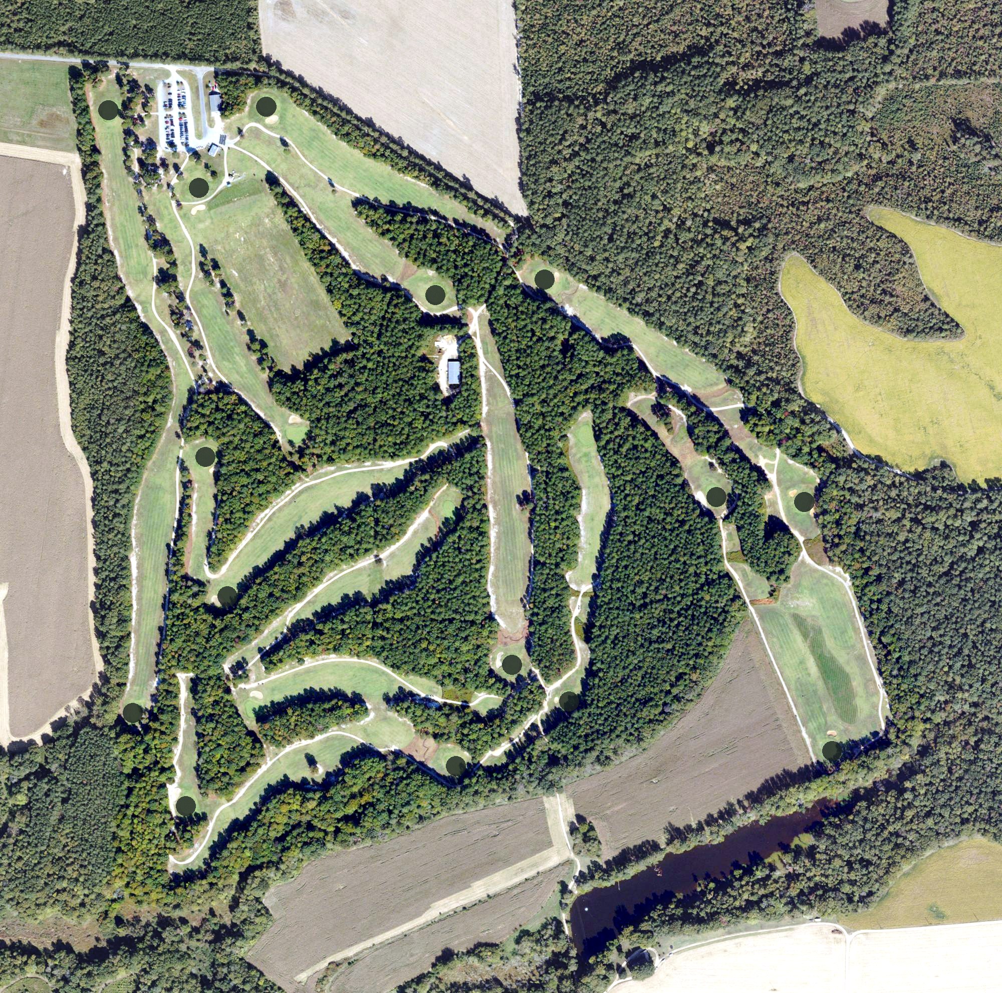Aerial view of Queenfield Golf Club, VA