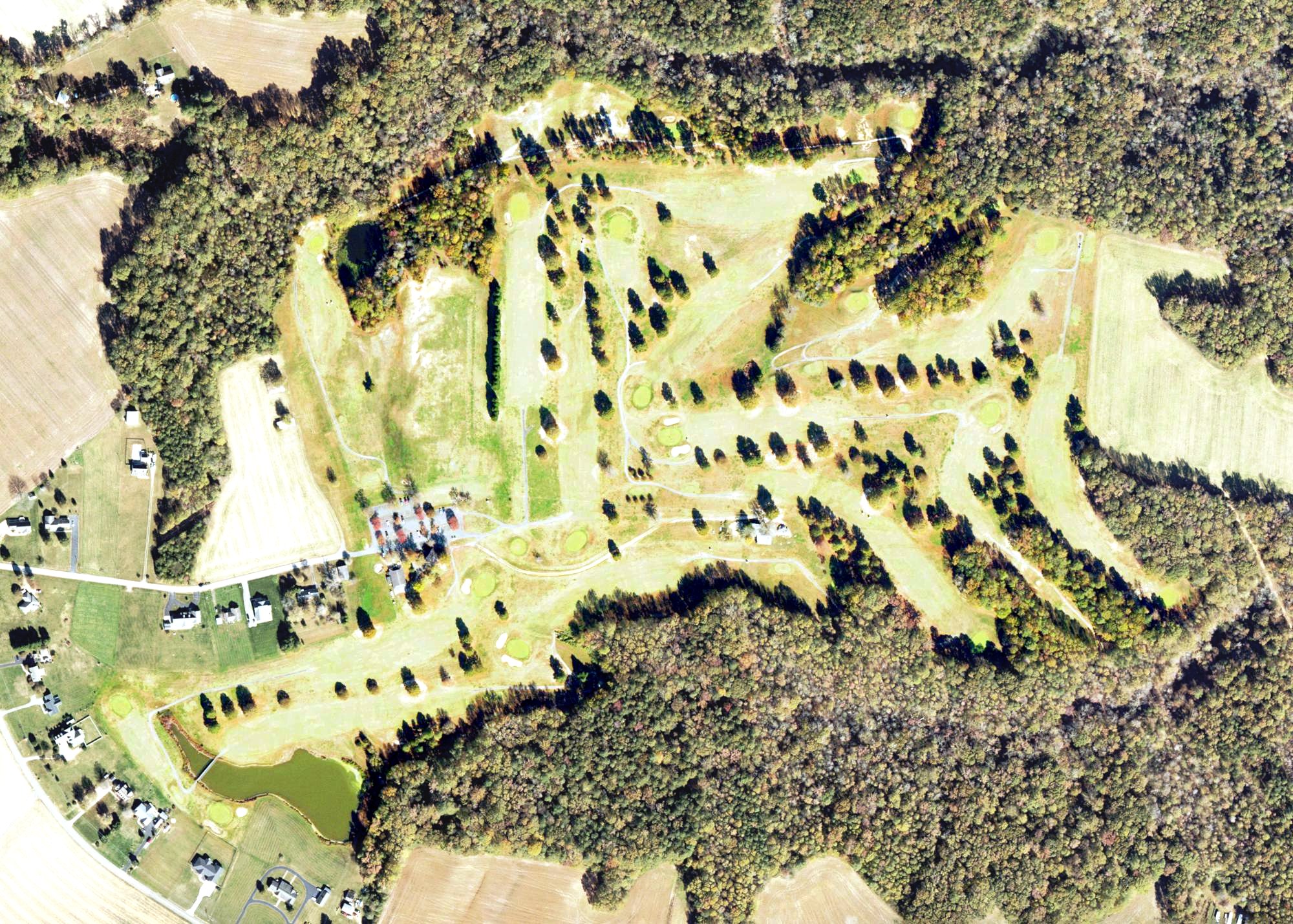 Aerial view of Quinton Oaks, VA