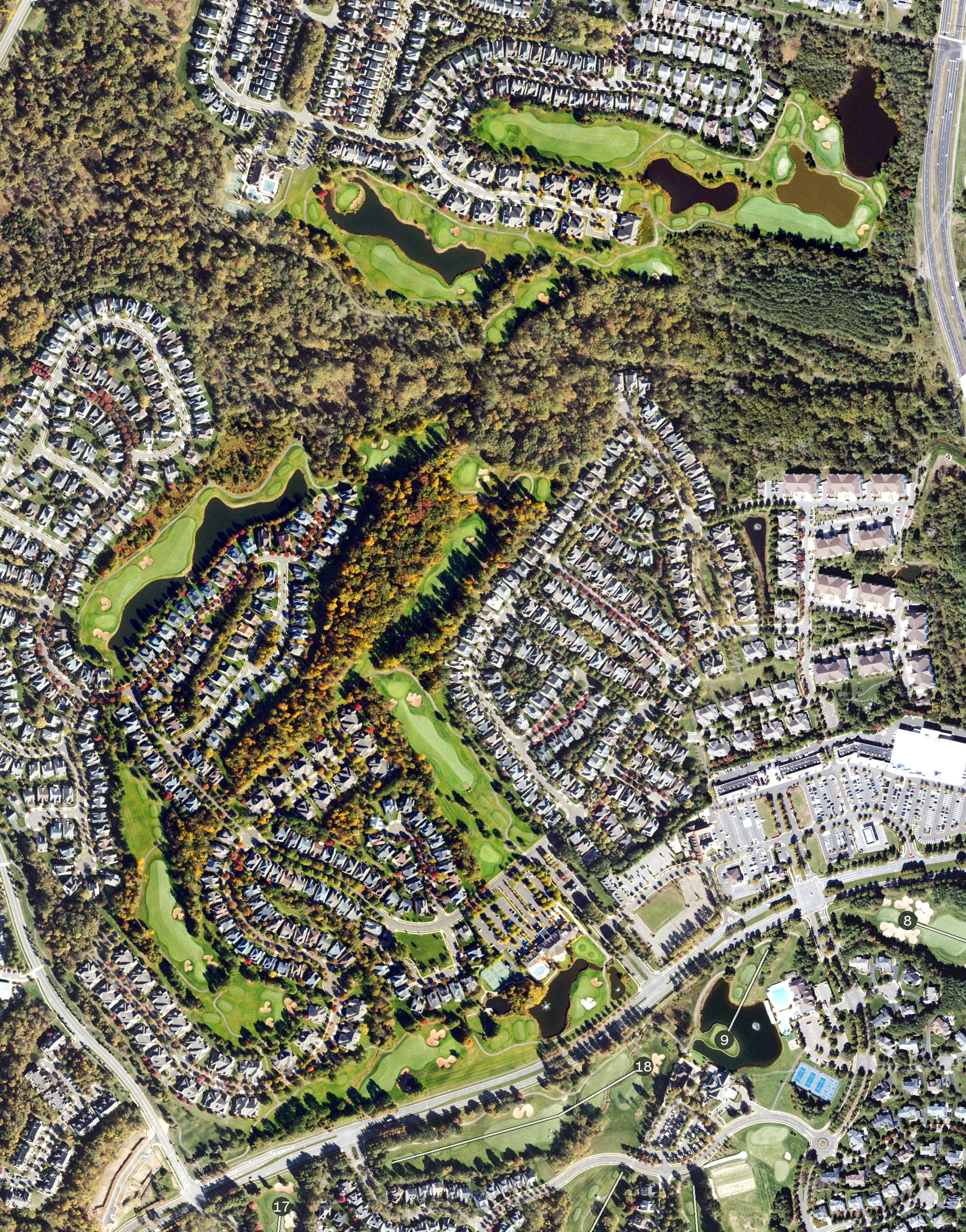 Aerial view of Regency at Dominion Valley, VA
