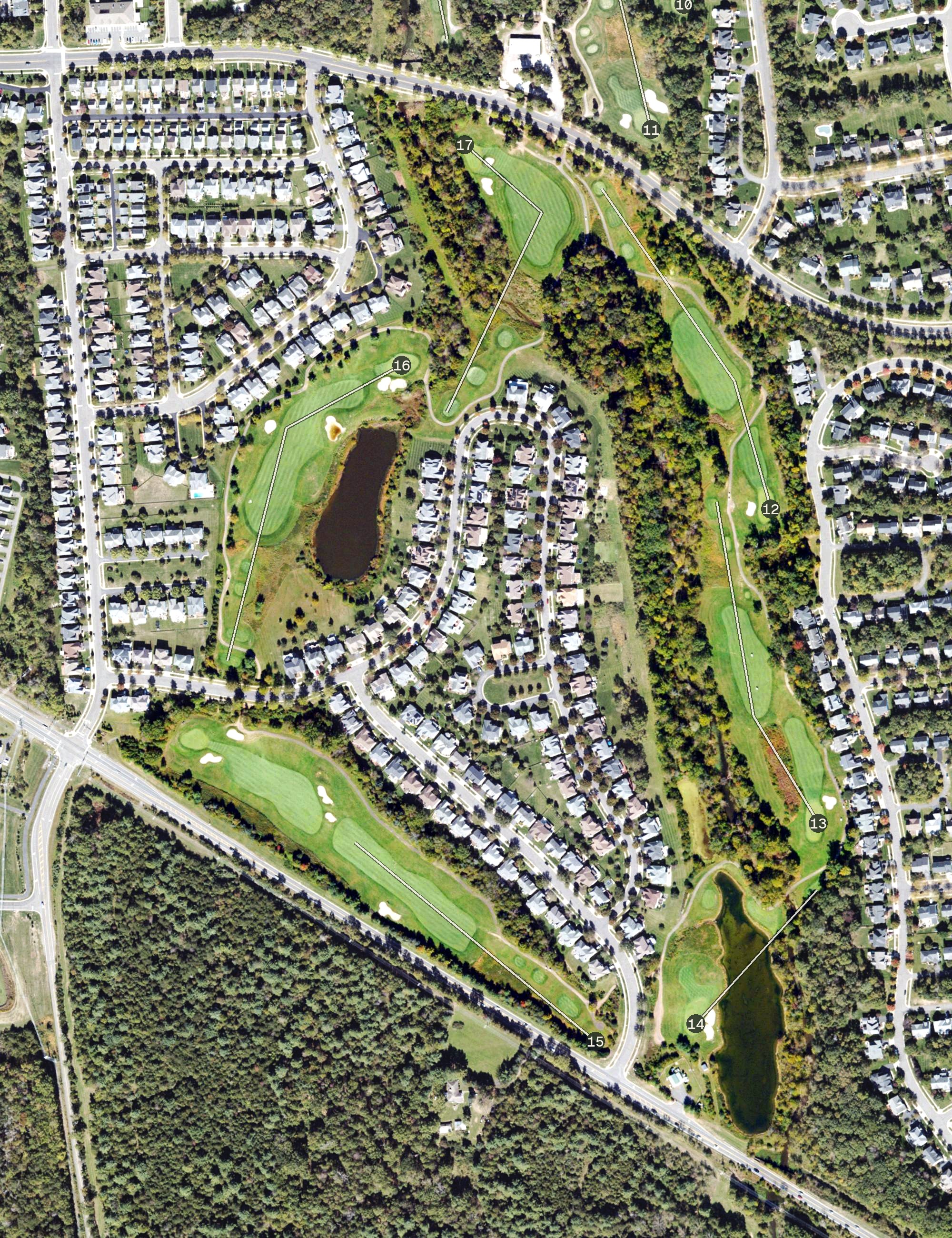 Aerial view of South Riding Golf Course, VA