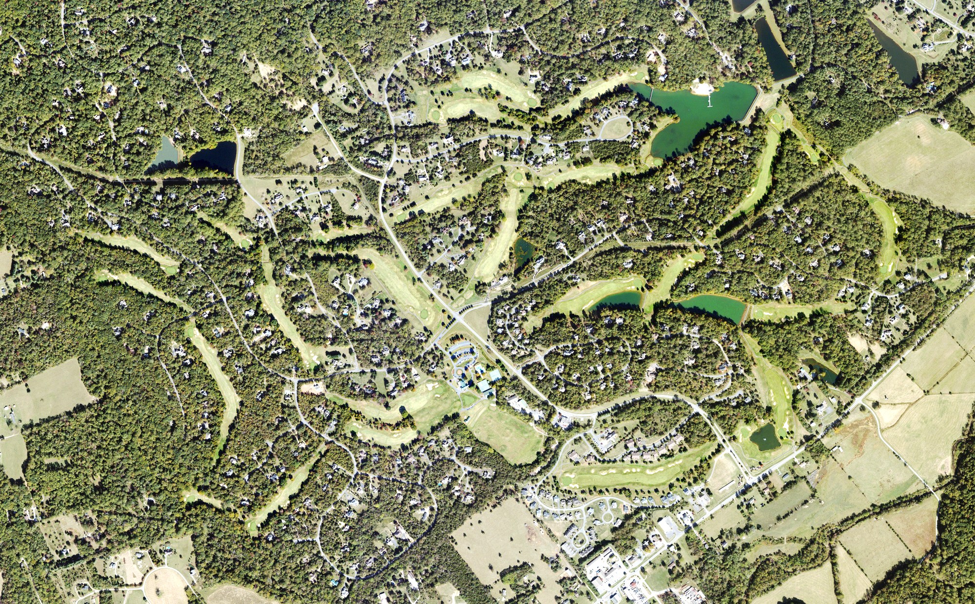 Aerial view of Stoney Creek Golf Course, VA