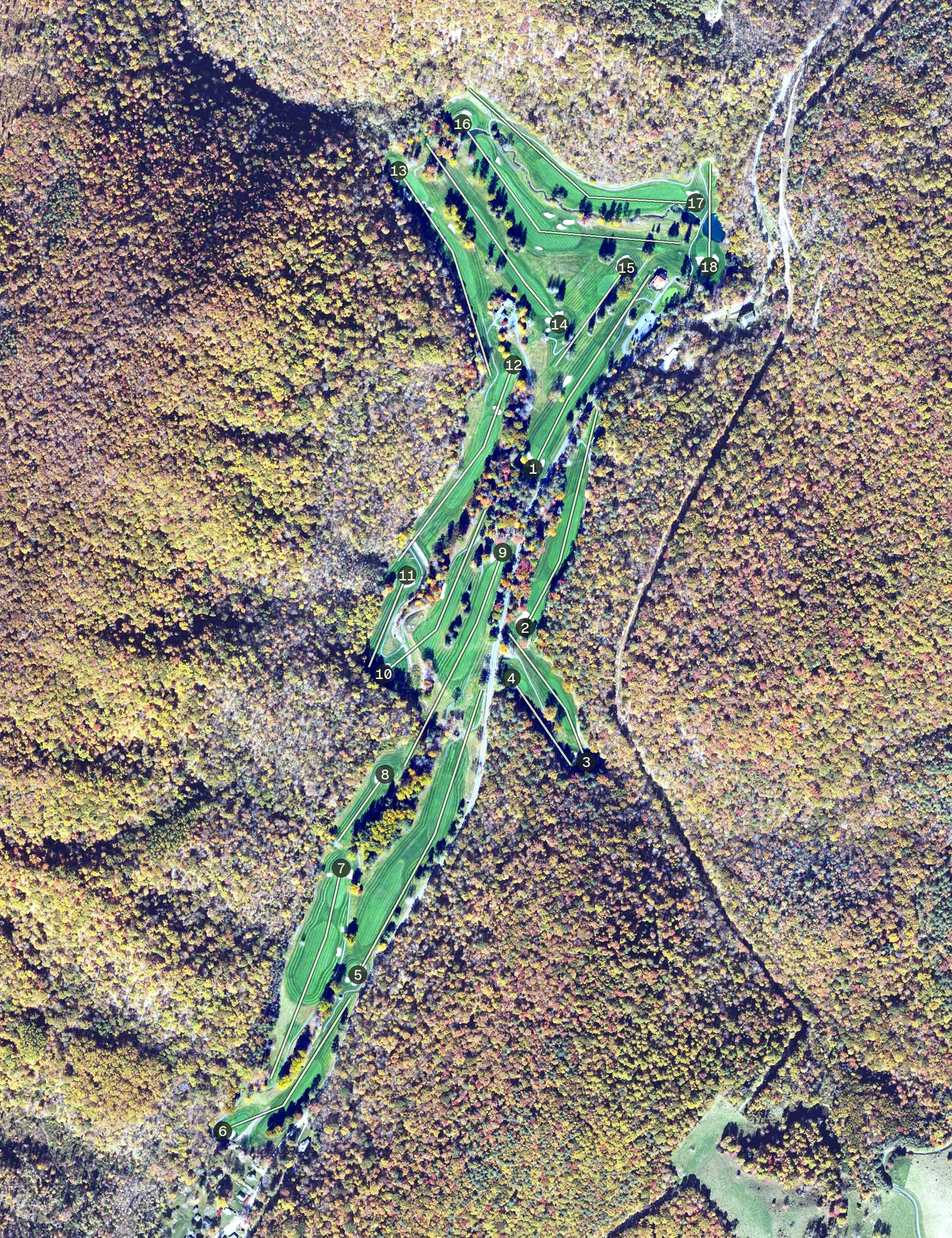Aerial view of The Cascades, VA