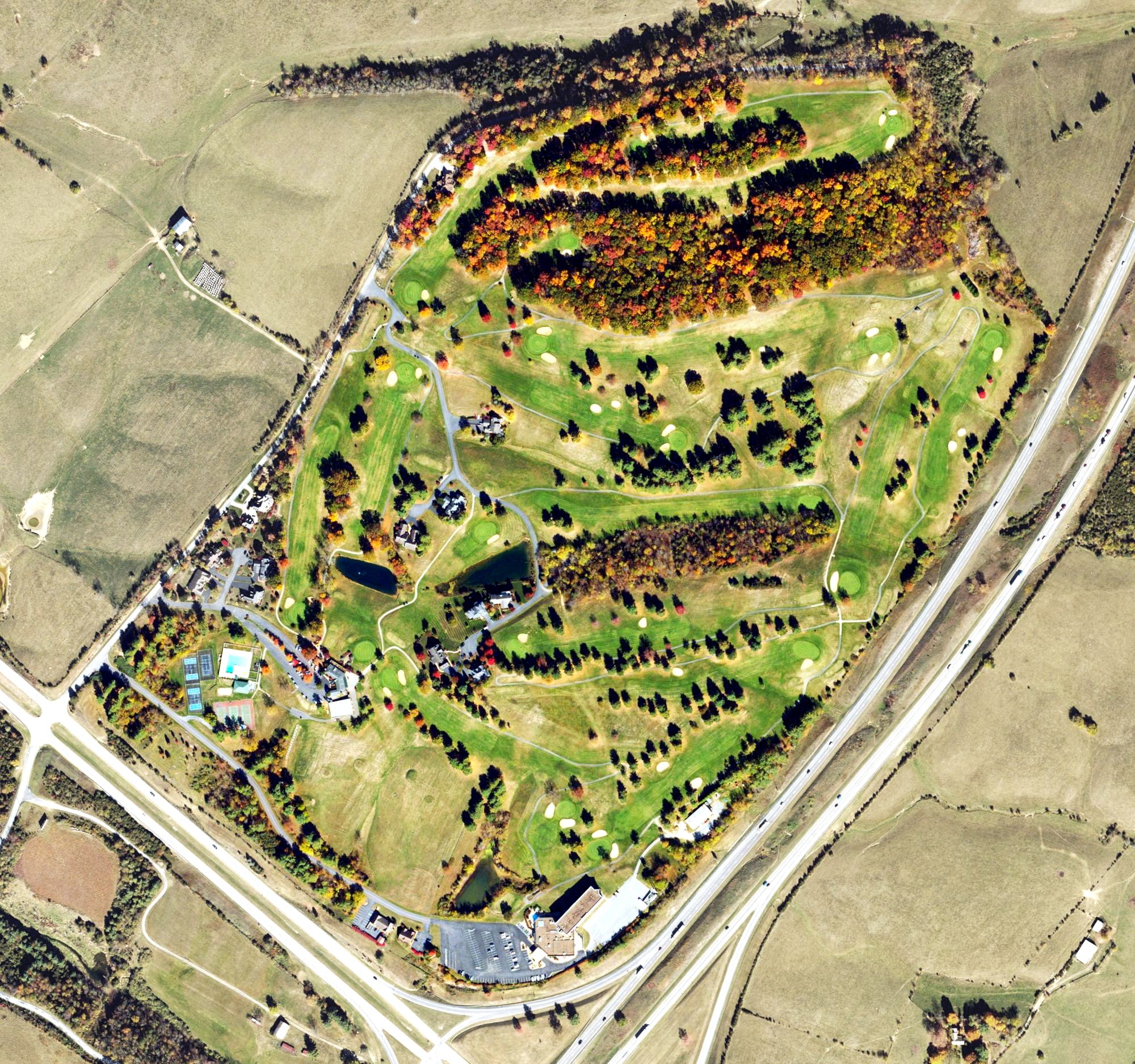 Aerial view of The Club at Ironwood, VA