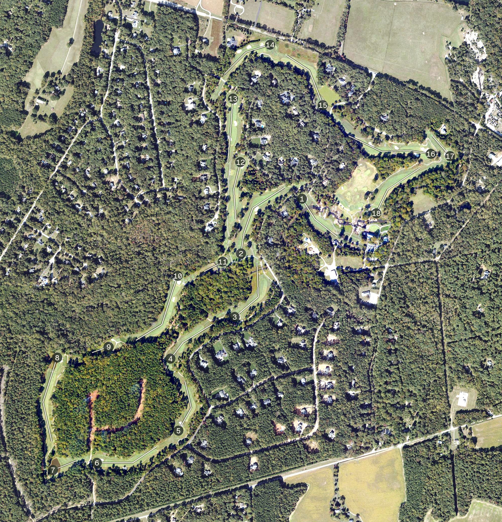 Aerial view of The Foundry Golf Club, VA