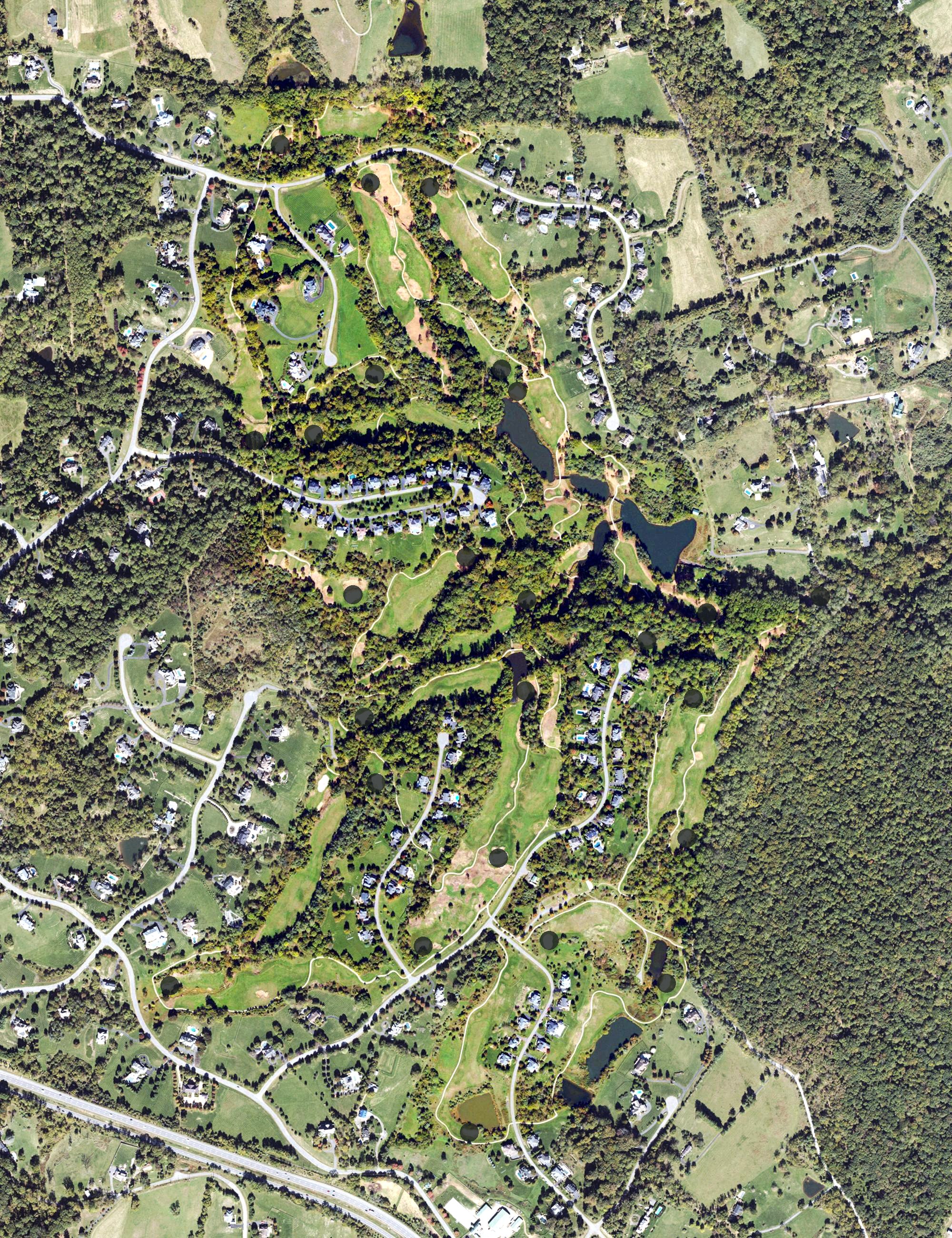 Aerial view of The Golf Club of Virginia at Beacon Hill, VA