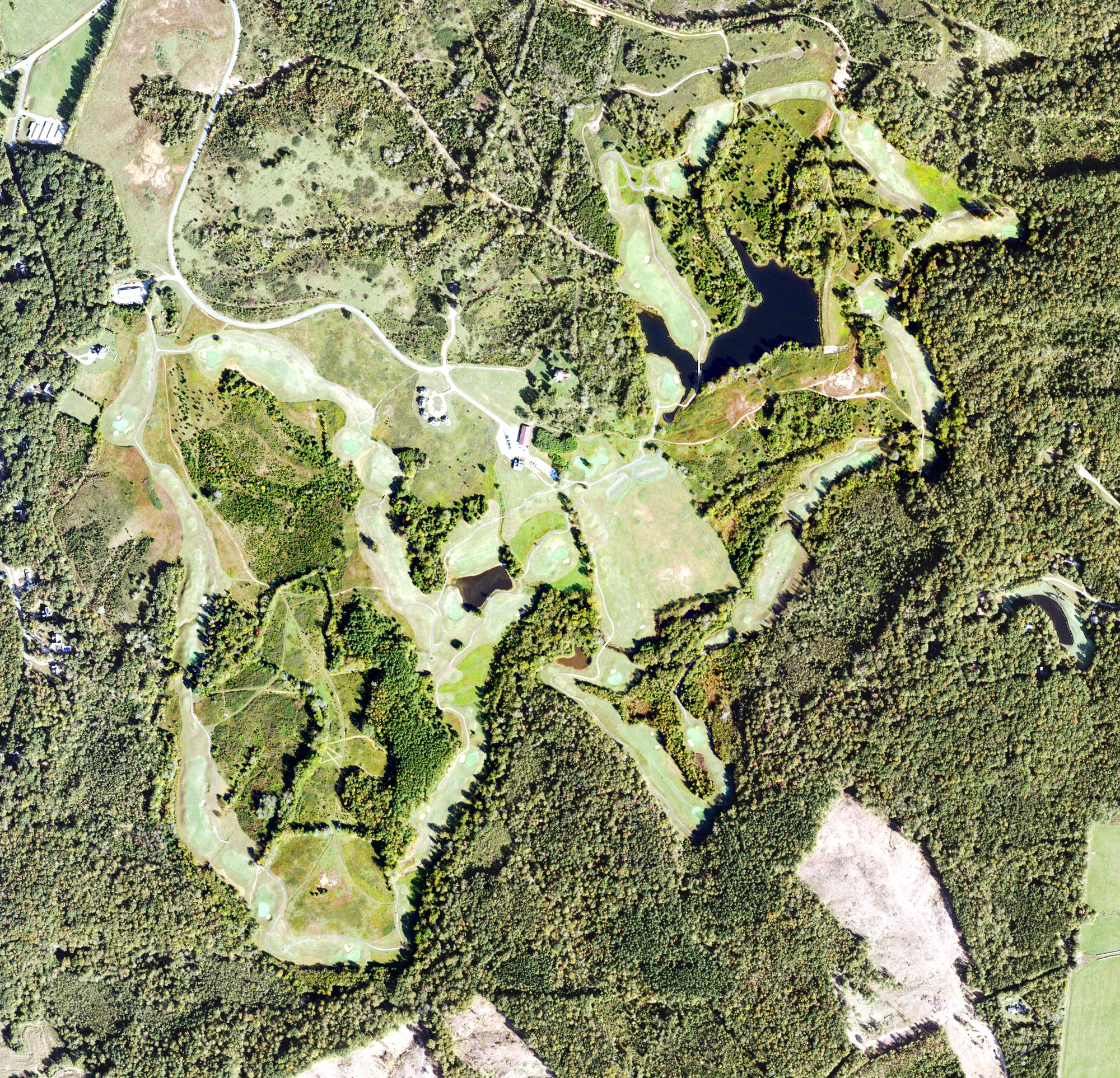 Aerial view of The Manor Golf Club, VA