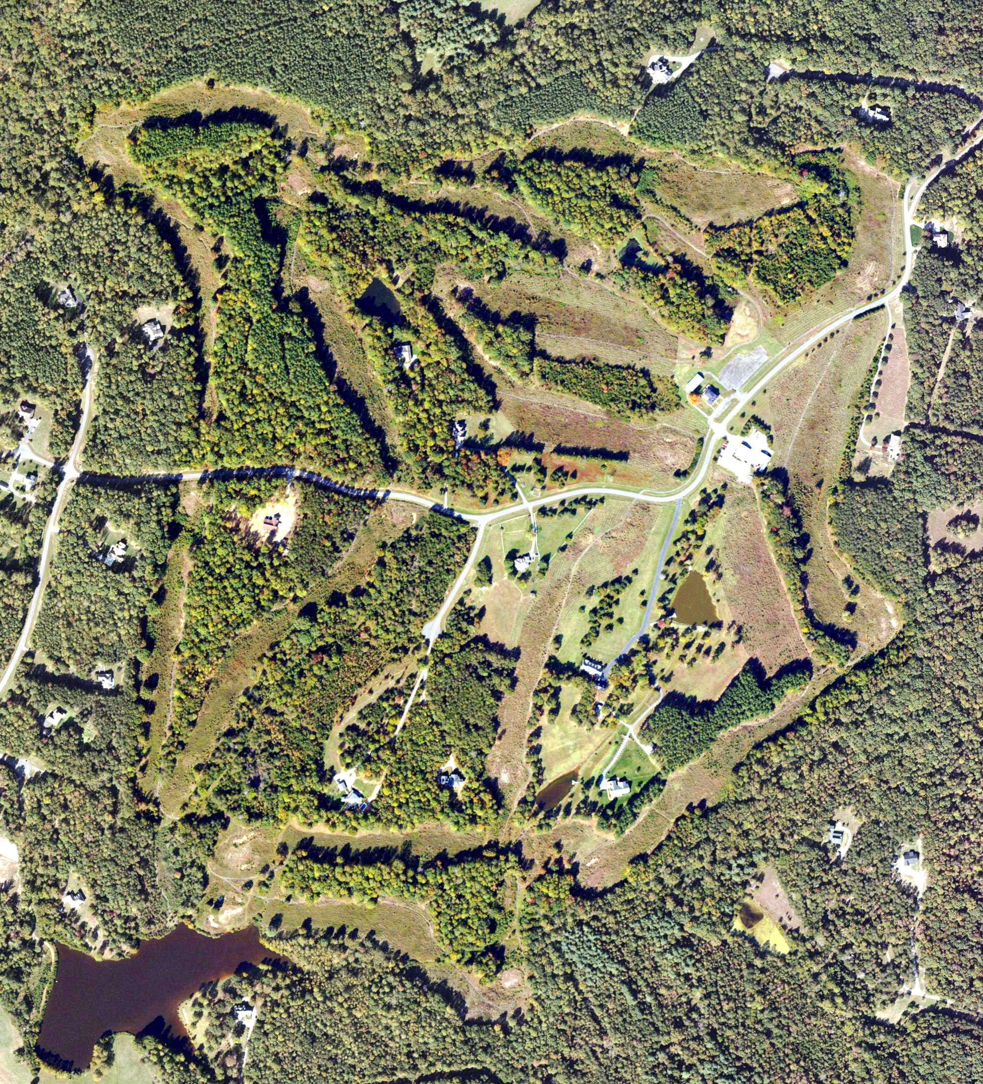 Aerial view of The Royal Virginian Golf Course, VA