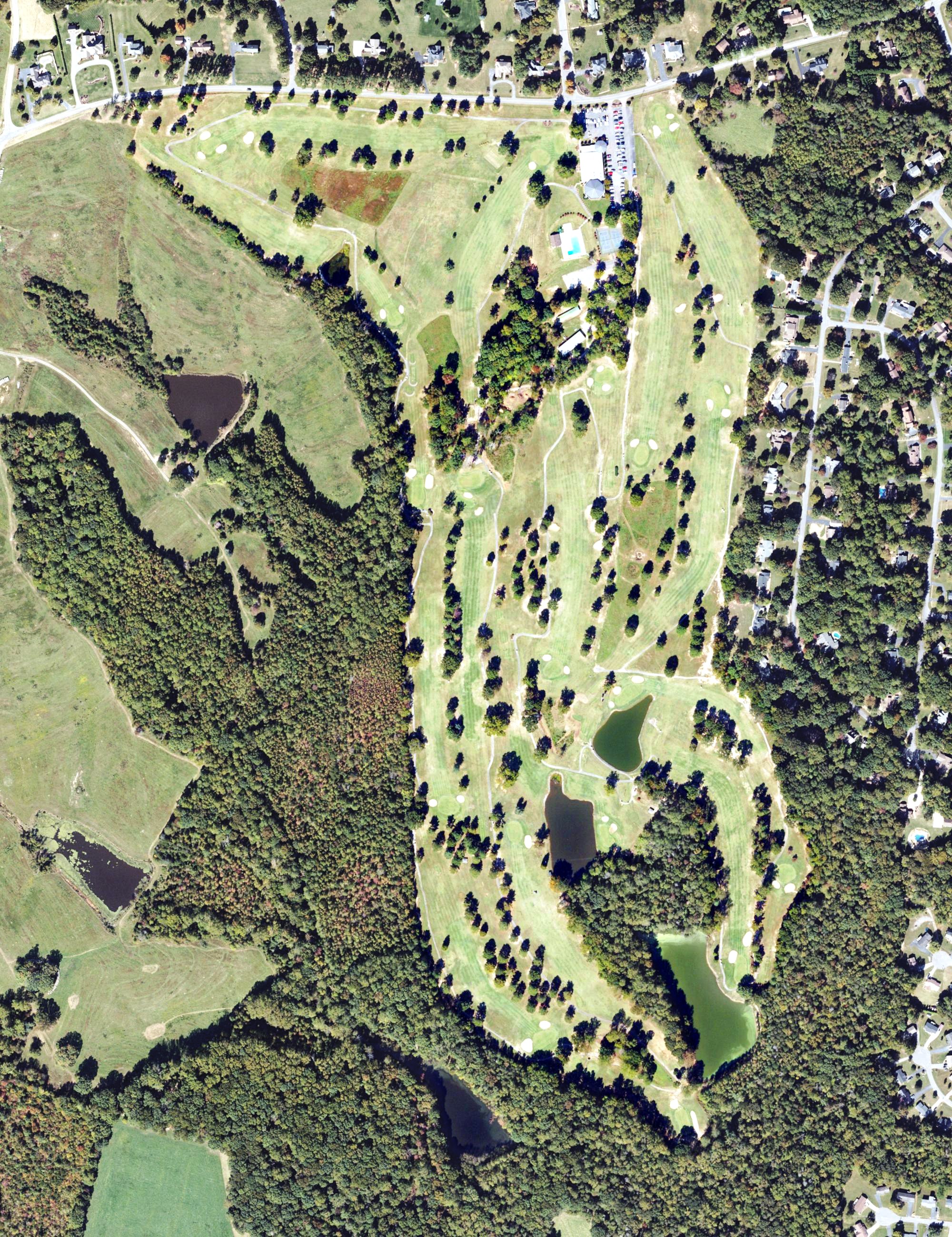 Aerial view of Tuscarora Country Club, VA