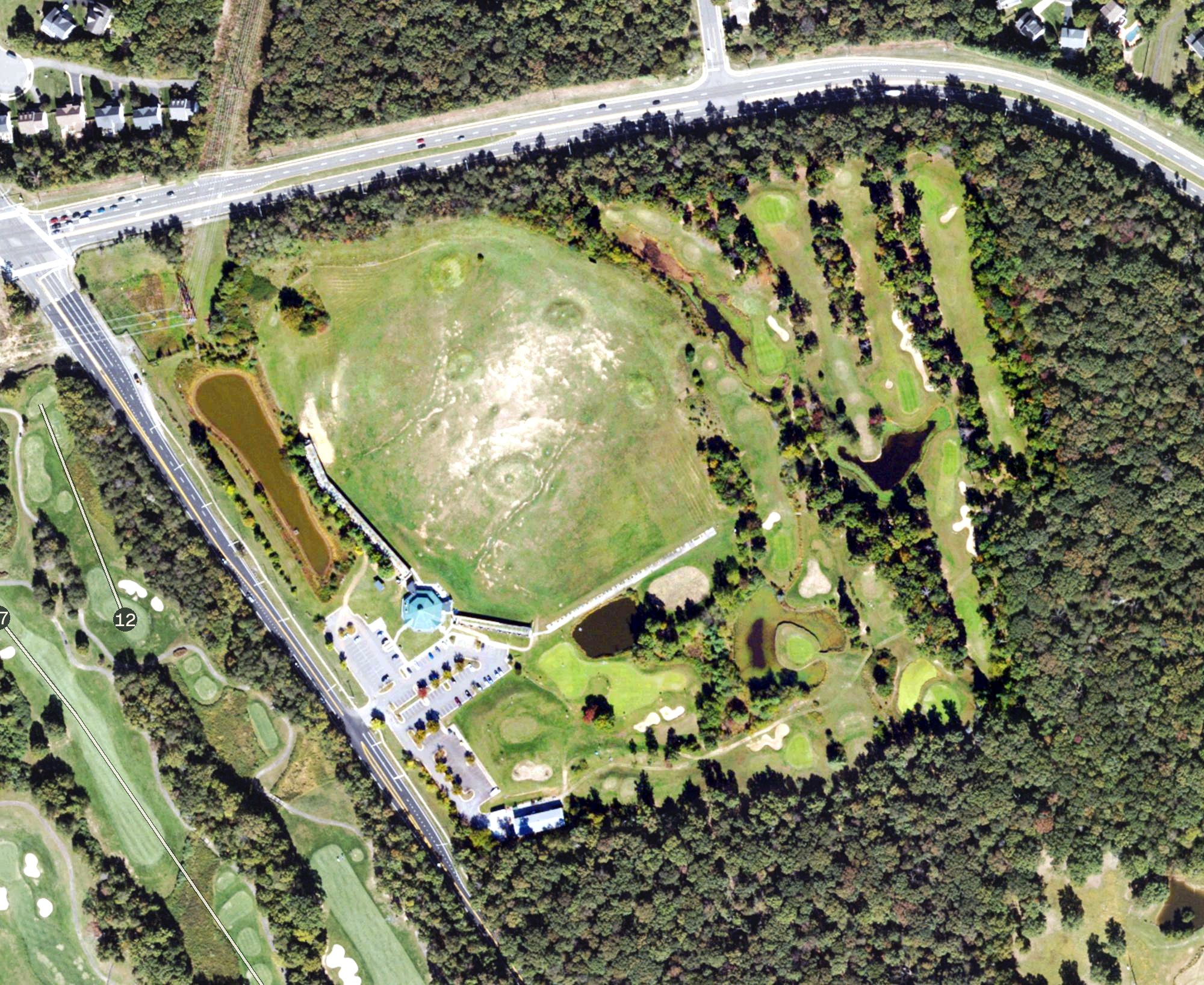 Aerial view of Virginia Golf Center, VA