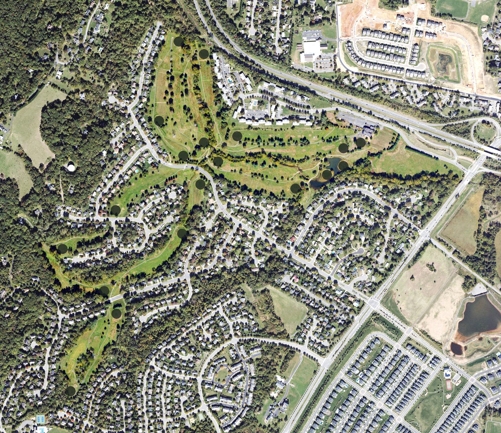 Aerial view of Westpark Golf Club, VA