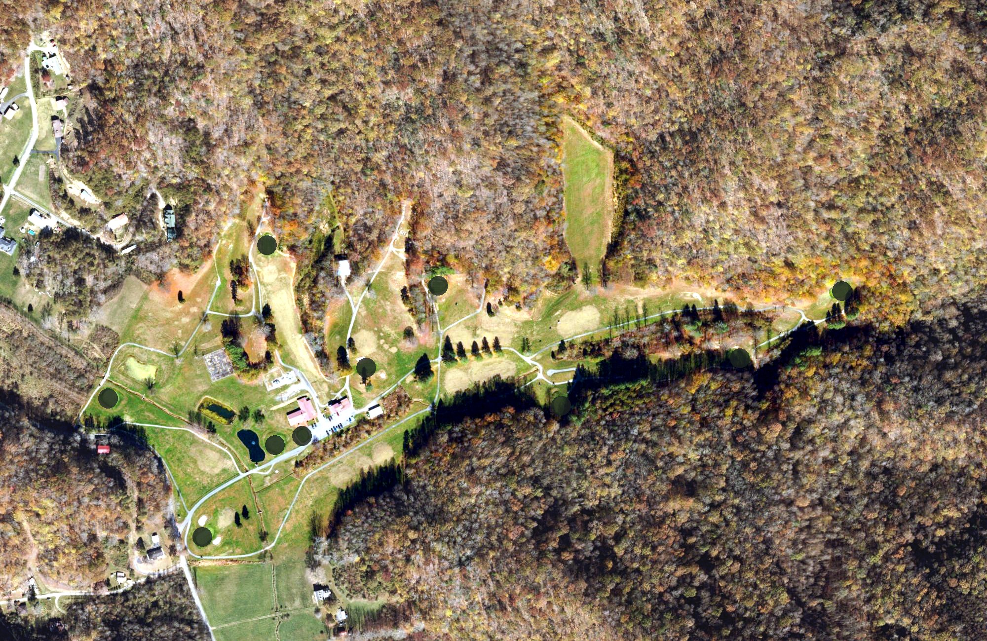 Aerial view of Willowbrook Country Club, VA