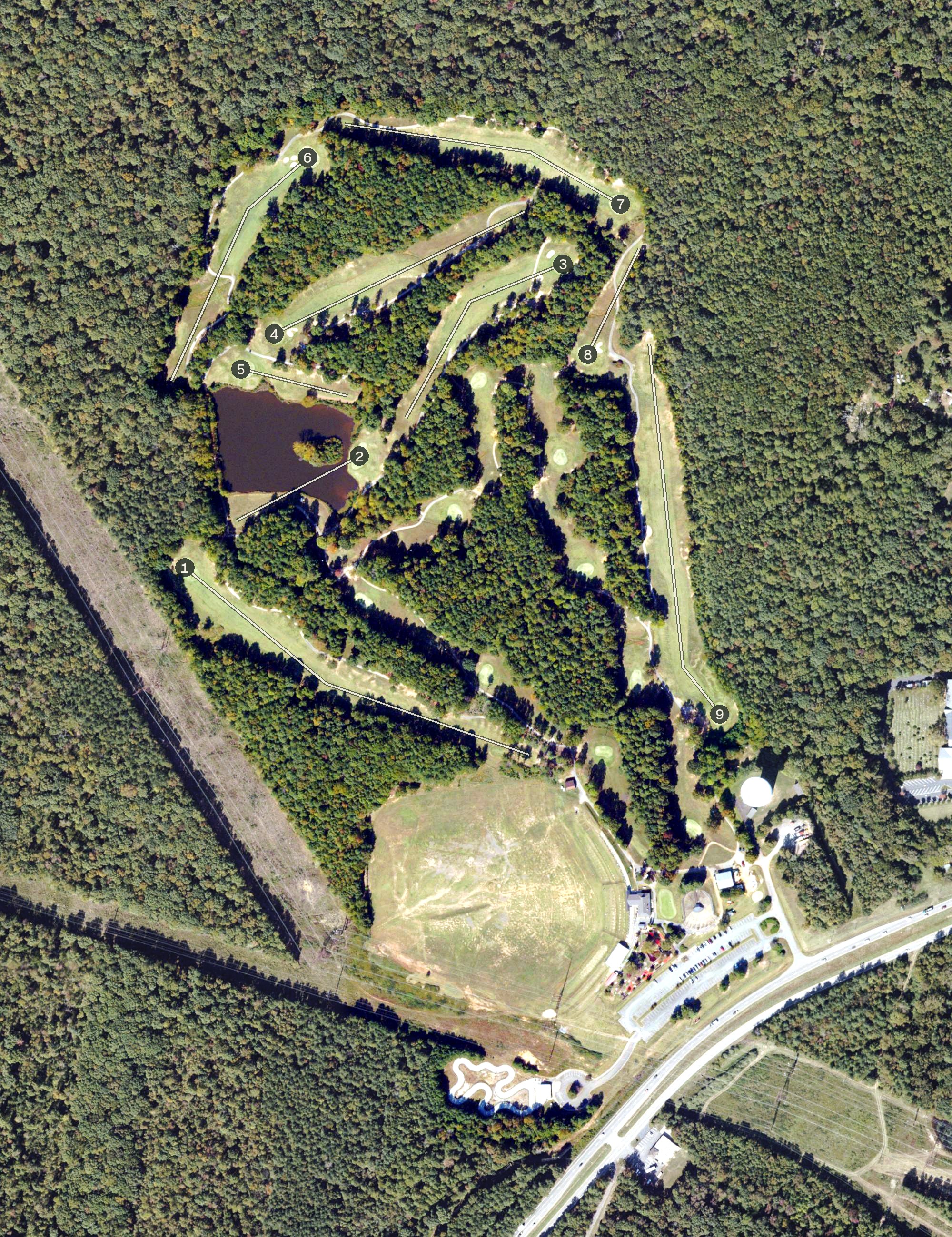 Aerial view of Windy Hill Sports Complex, VA