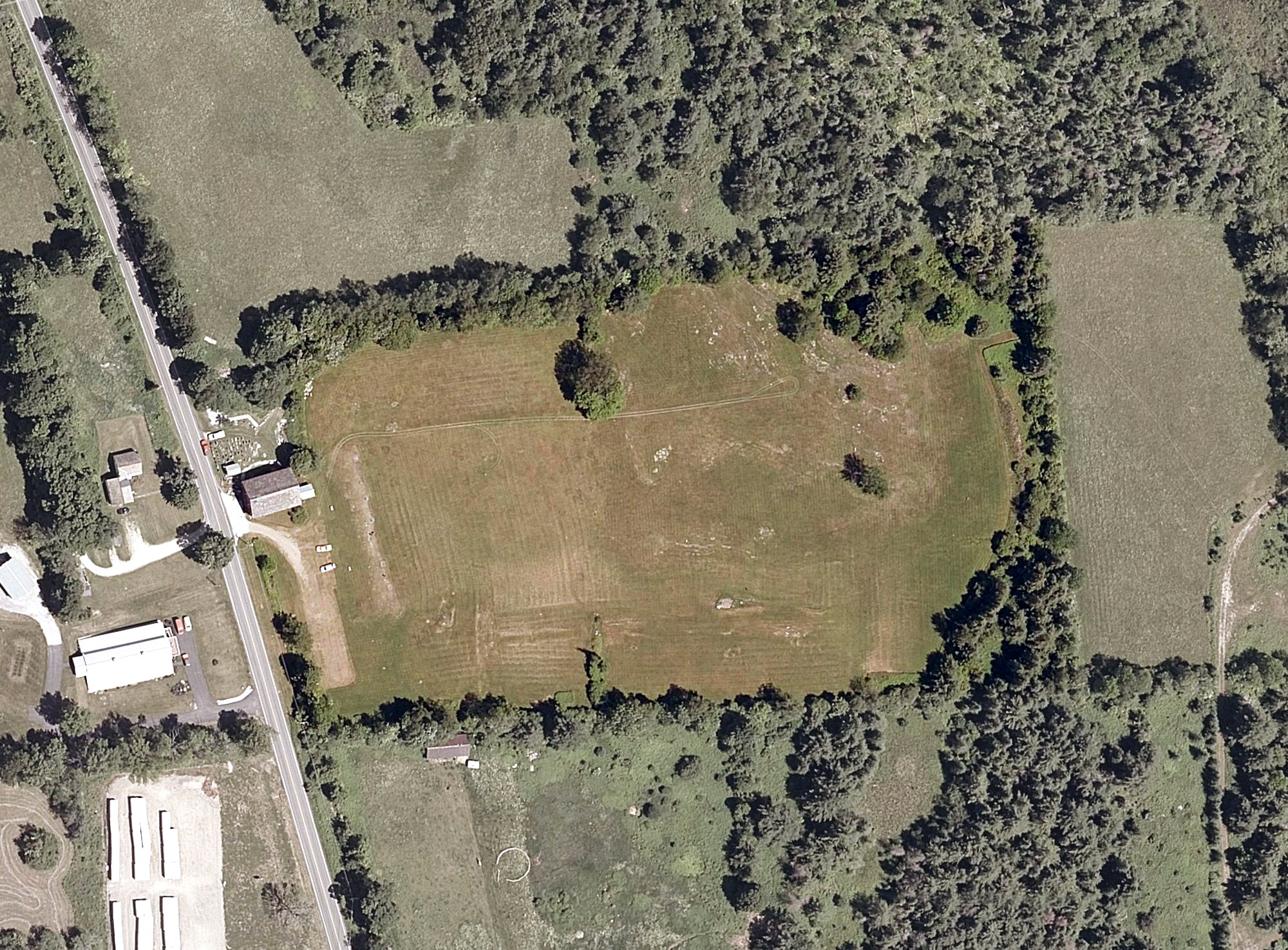 Aerial view of Airport Driving Range, VT