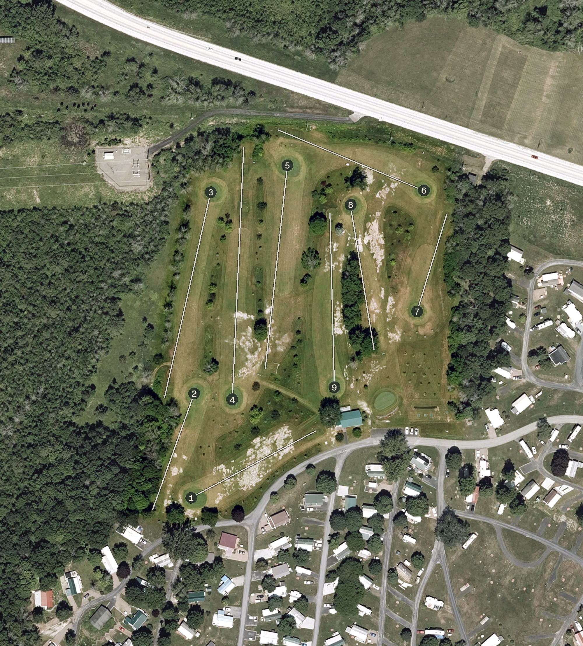 Aerial view of Apple Island Resort Golf Club, VT