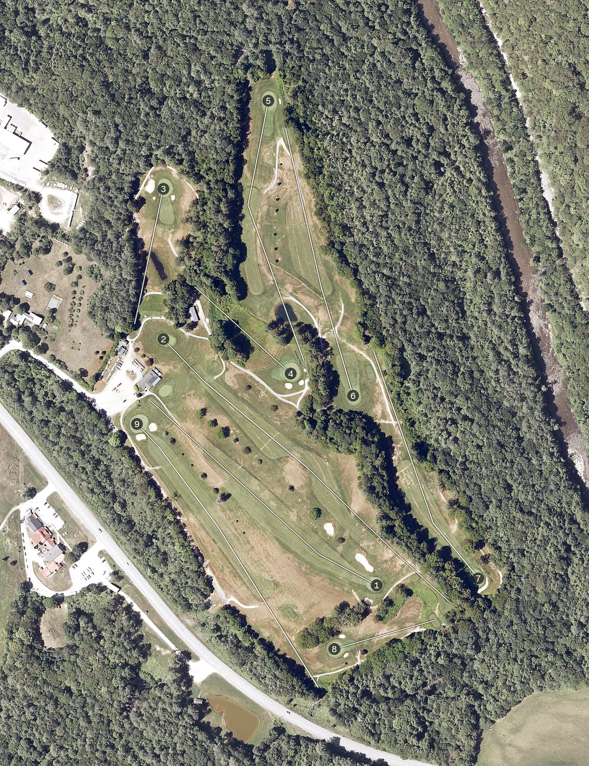 Aerial view of Bellows Falls Country Club, VT