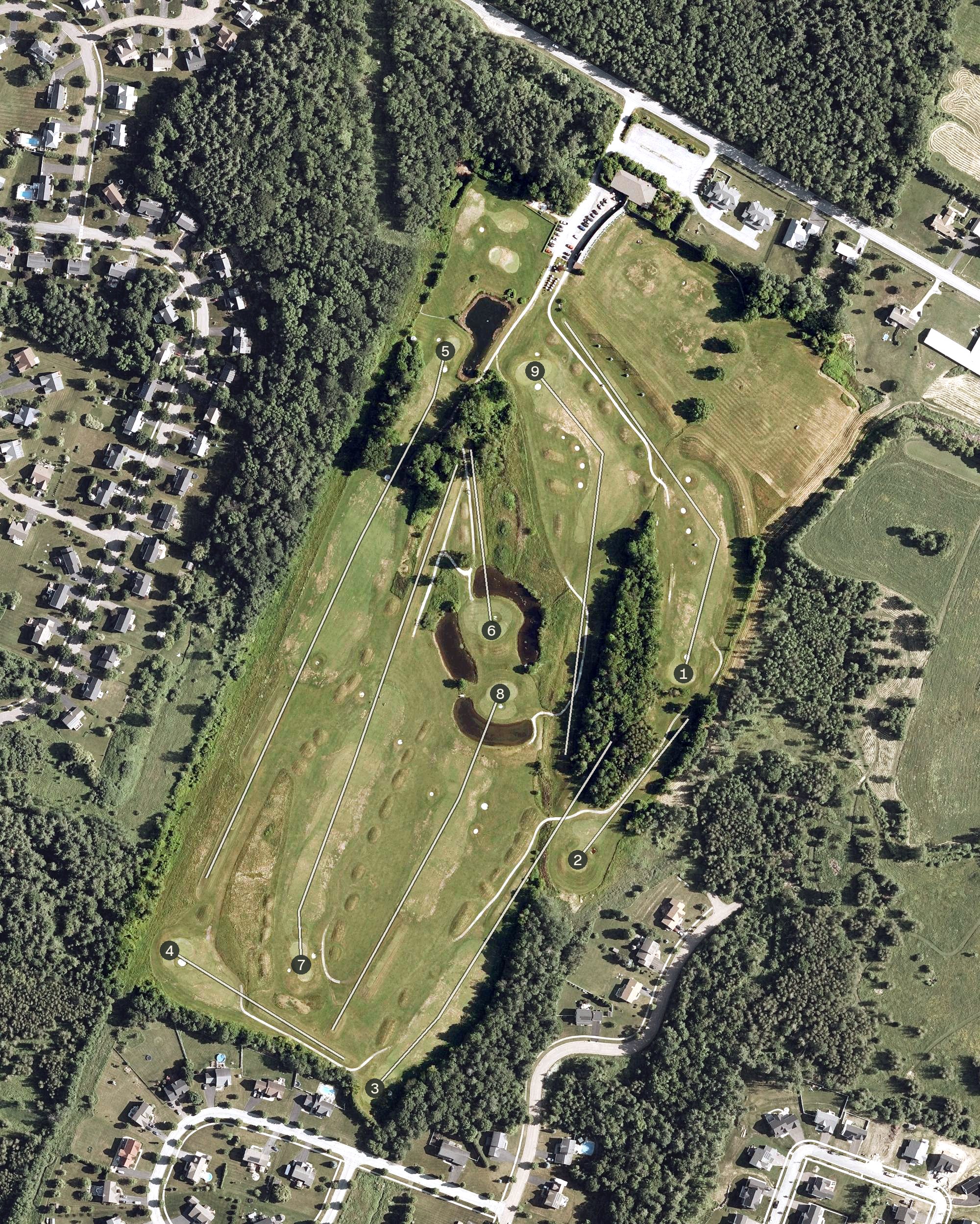 Aerial view of Catamount Country Club, VT