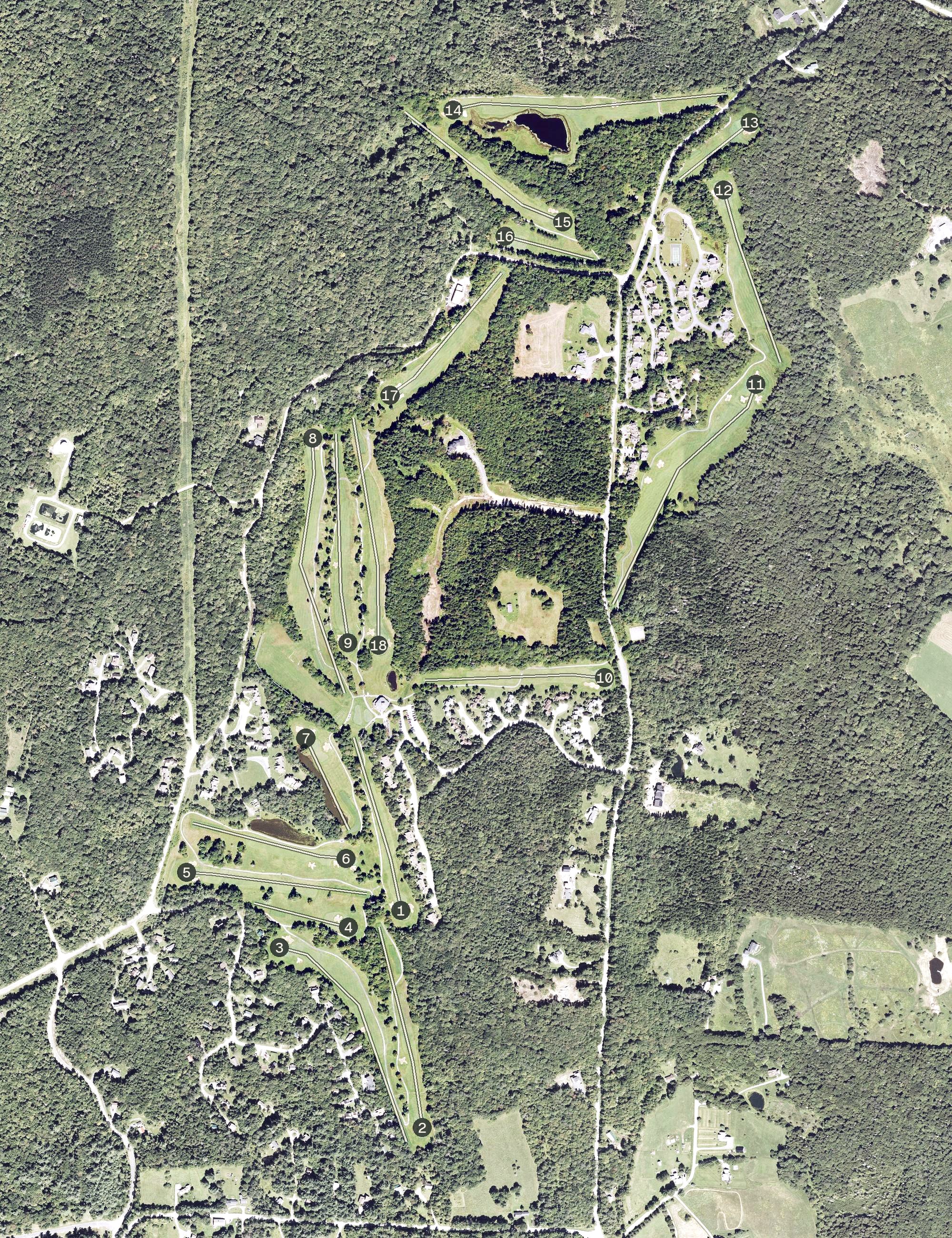 Aerial view of Haystack Golf Course, VT