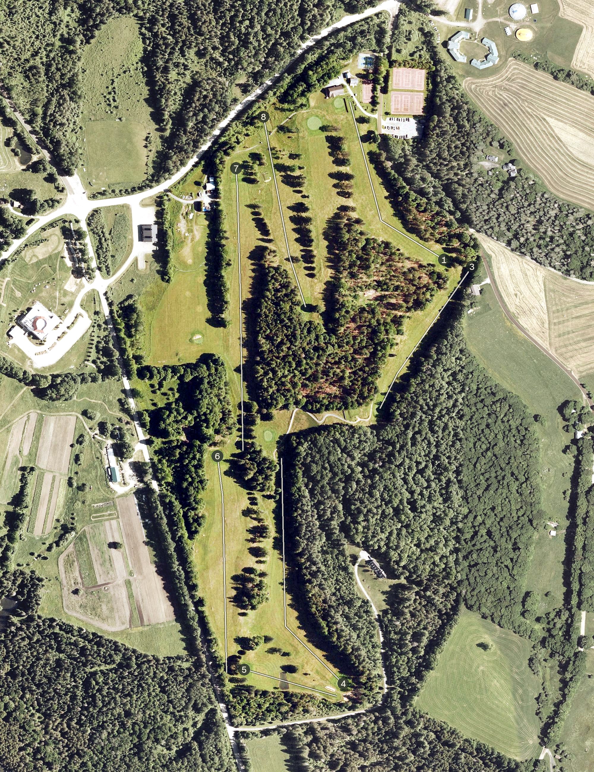 Aerial view of Mountain View Country Club, VT
