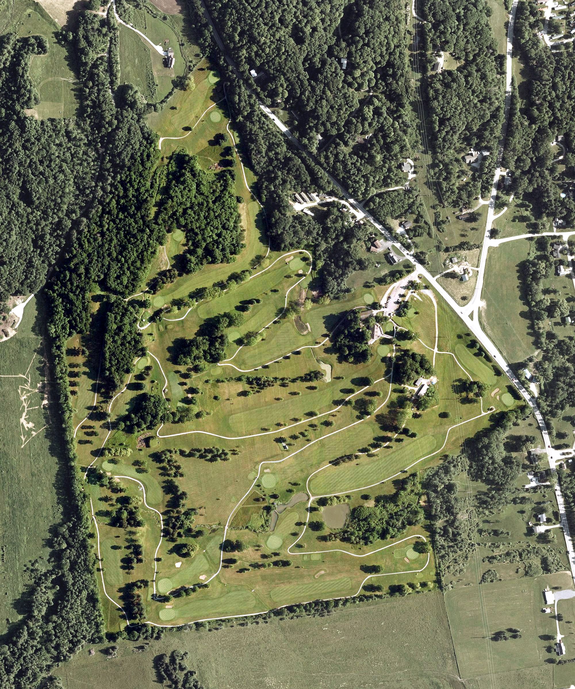 Aerial view of Rocky Ridge Golf Club, VT