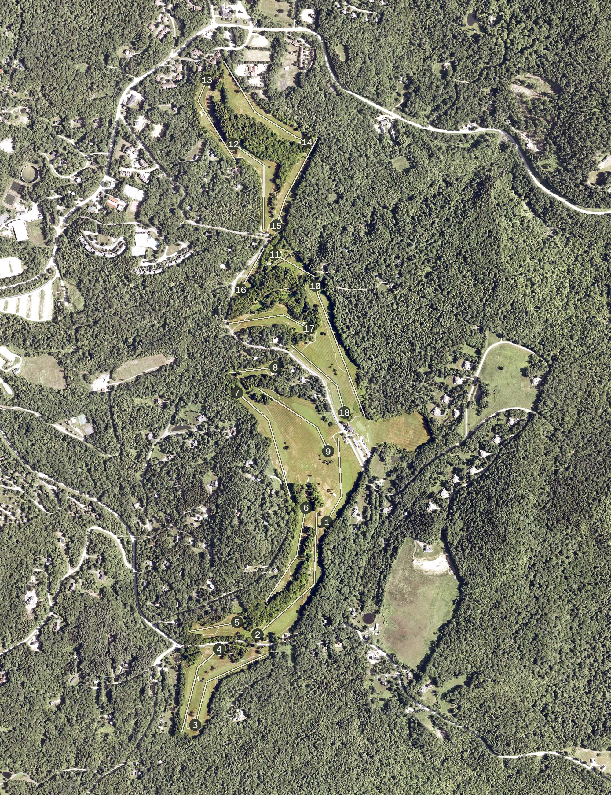 Aerial view of Sugarbush Resort Golf Club, VT