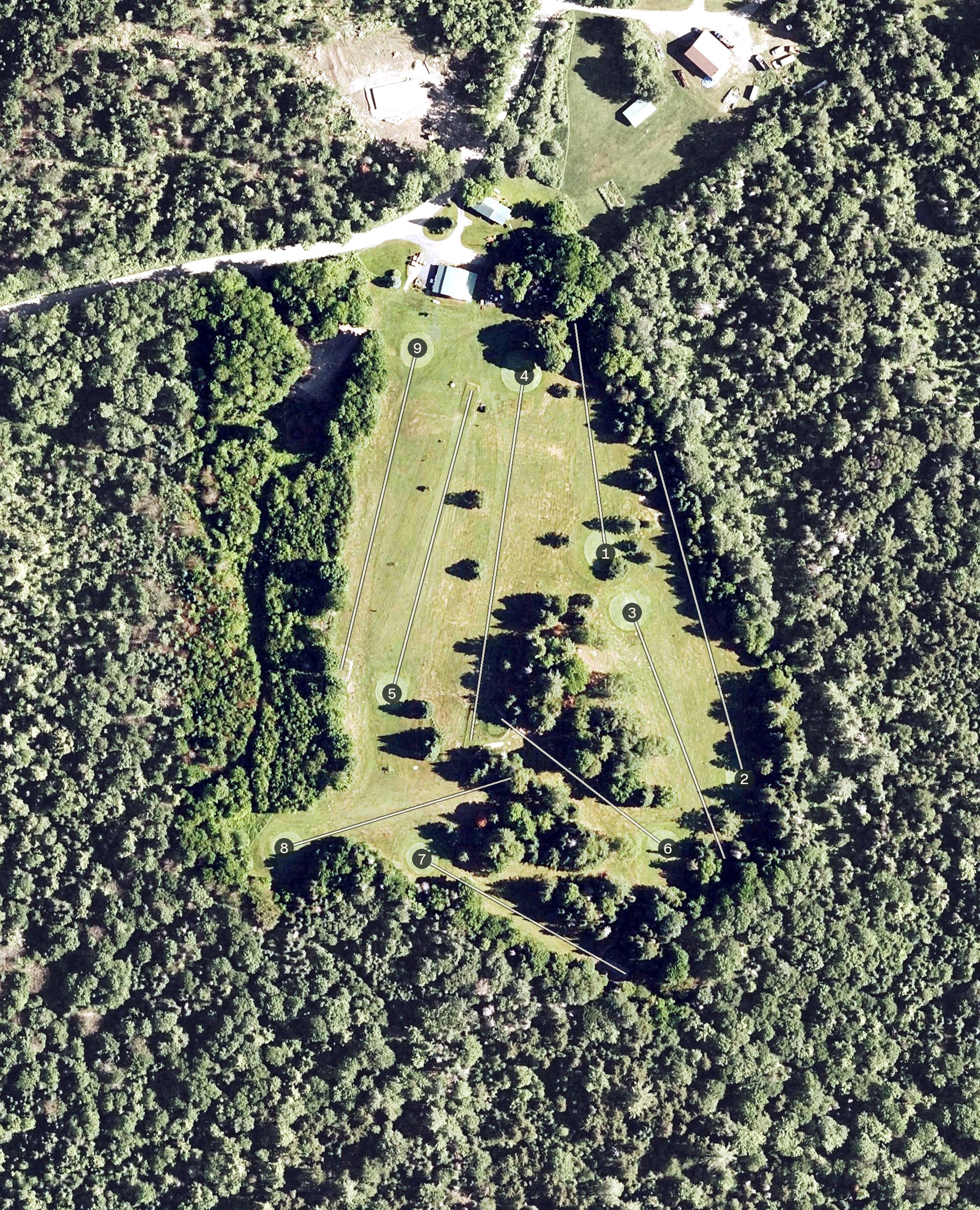 Aerial view of Woodbury Golf Course, VT