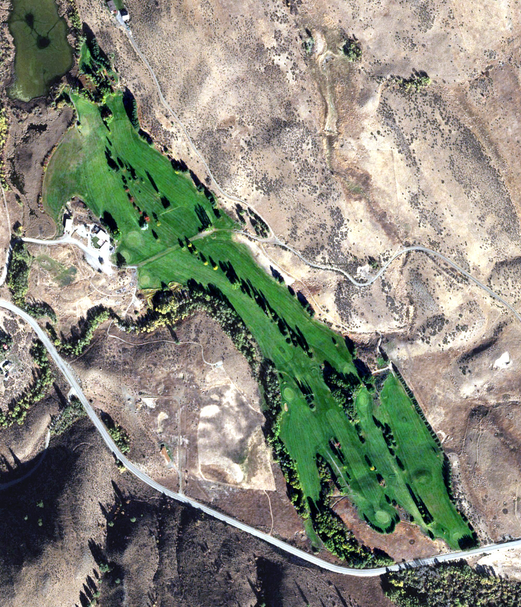 Aerial view of Bear Creek Golf Course, WA