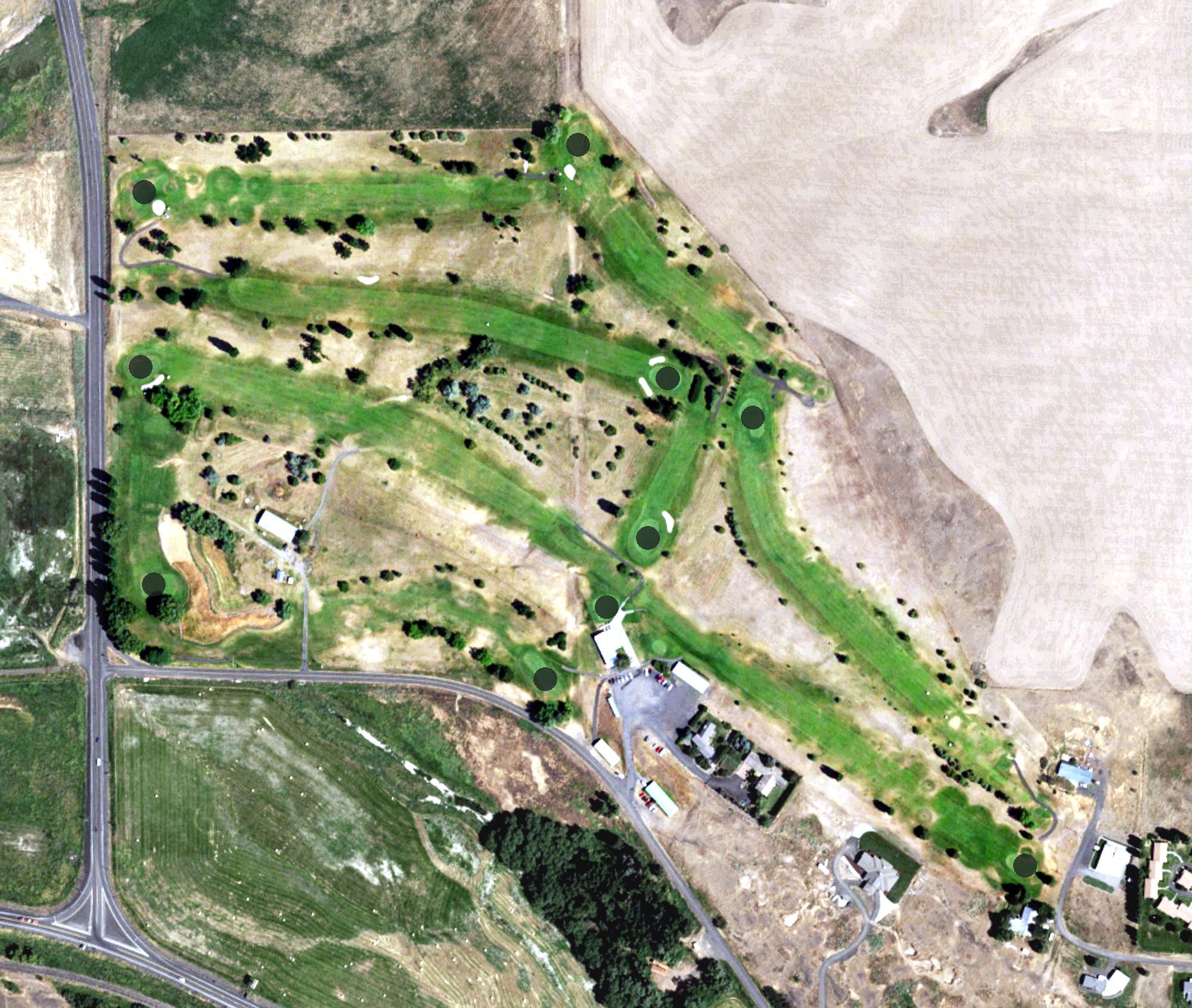 Aerial view of Big Bend Golf & Country Club, WA