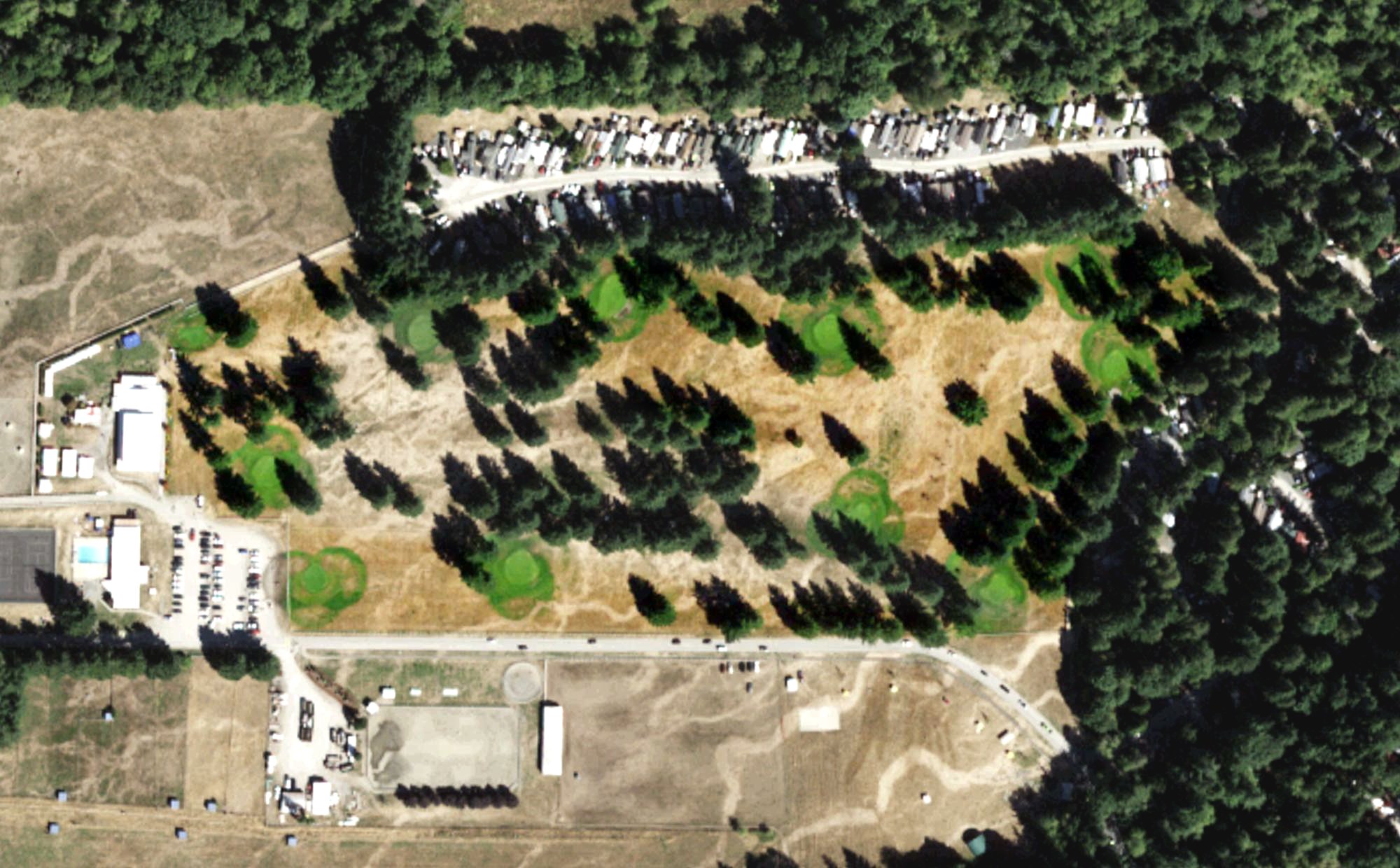 Aerial view of Black Mountain Ranch Golf Course, WA
