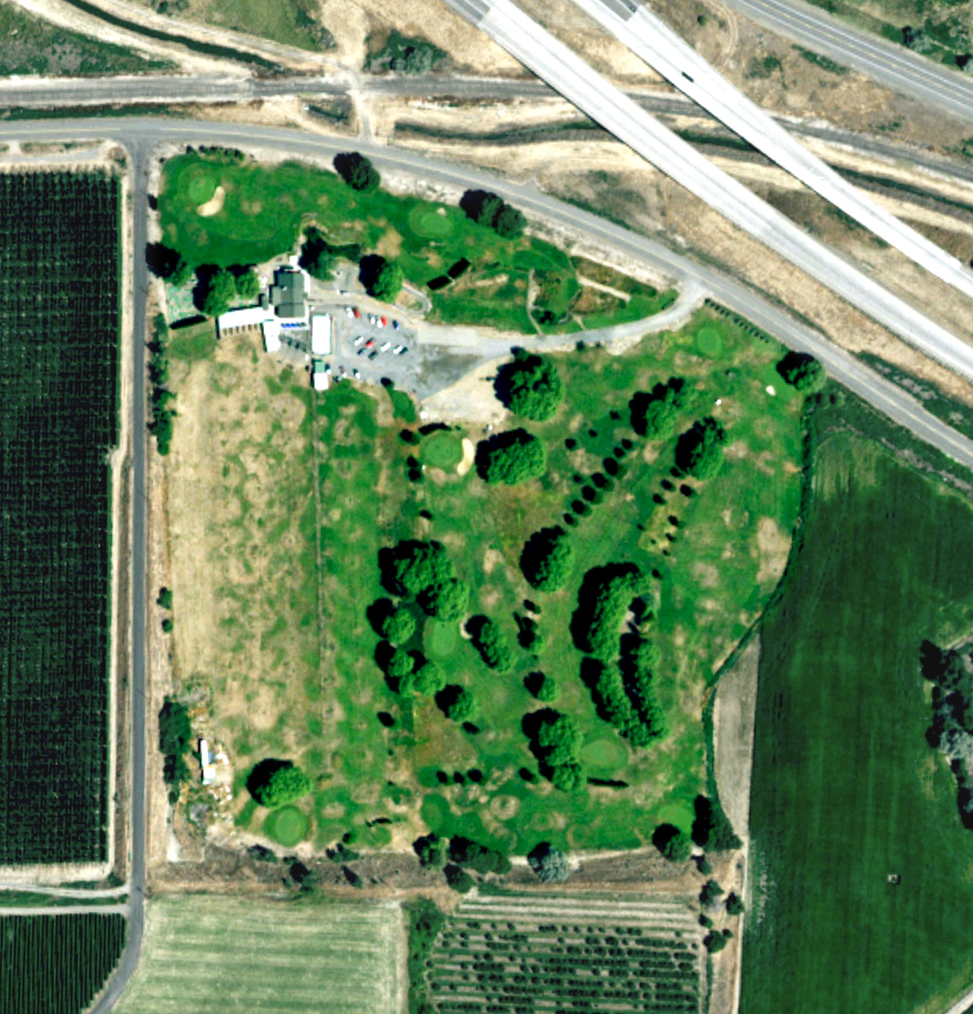 Aerial view of Cherry Hill Golf Course, WA