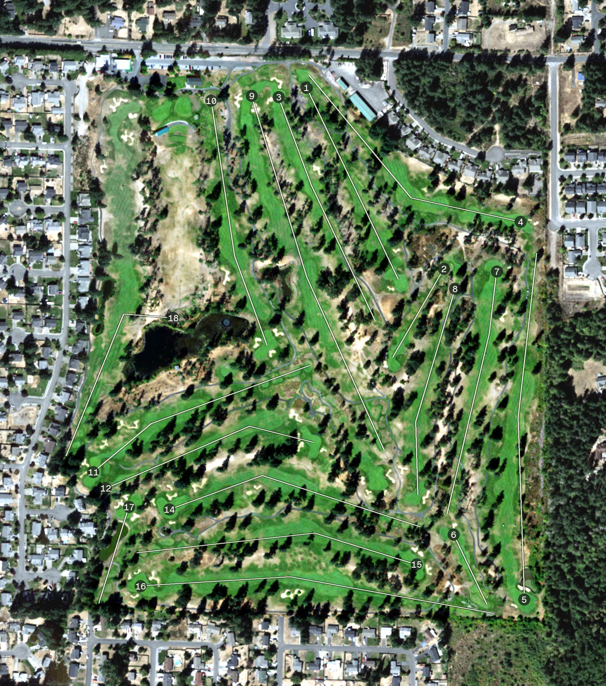 Aerial view of Classic Golf Club, WA