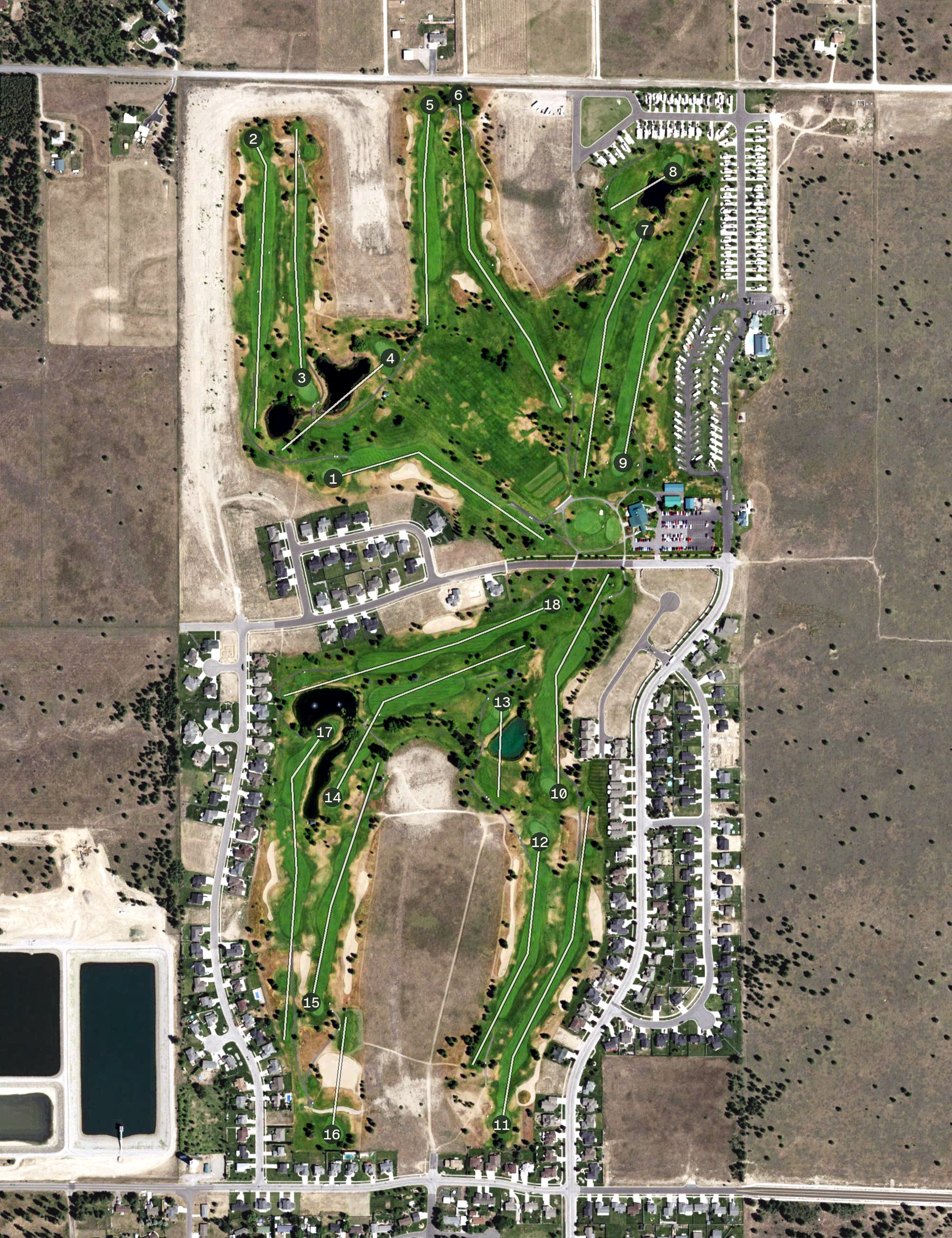 Aerial view of Deer Park Golf Club, WA