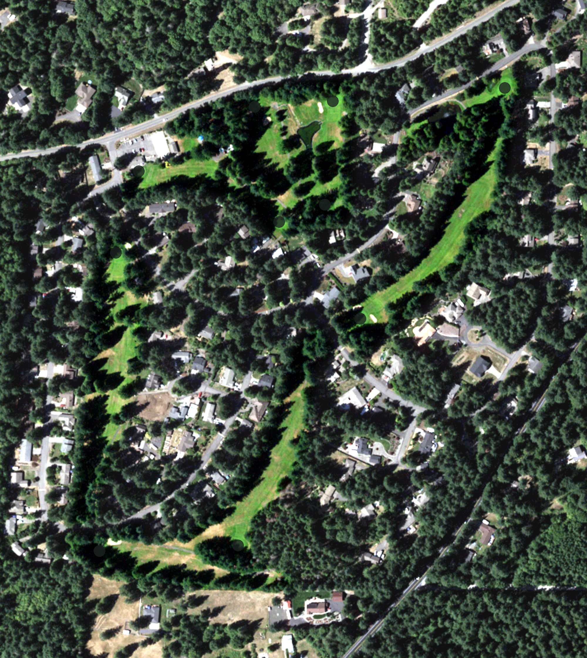 Aerial view of Delphi Golf Course, WA