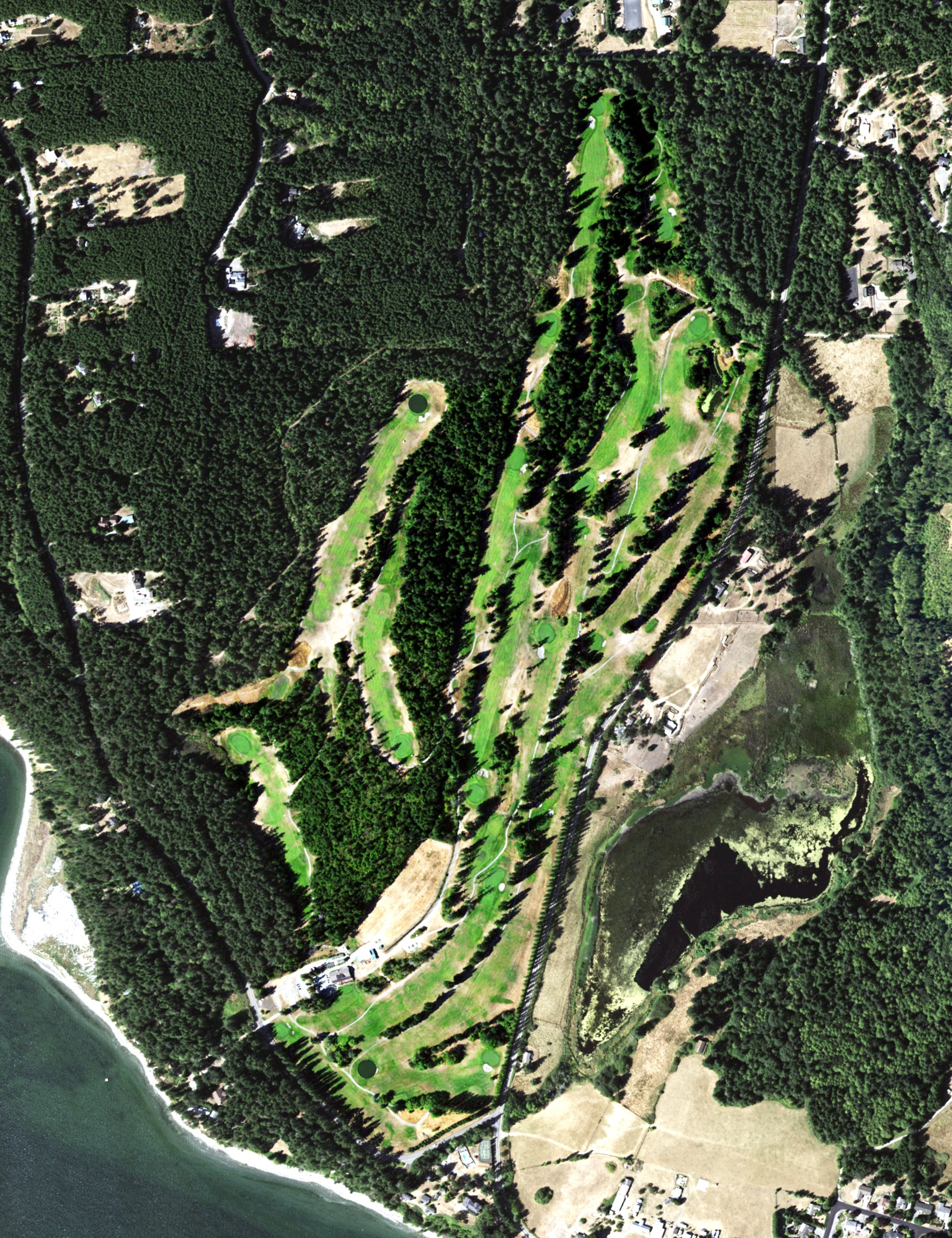 Aerial view of Discovery Bay Golf Course, WA