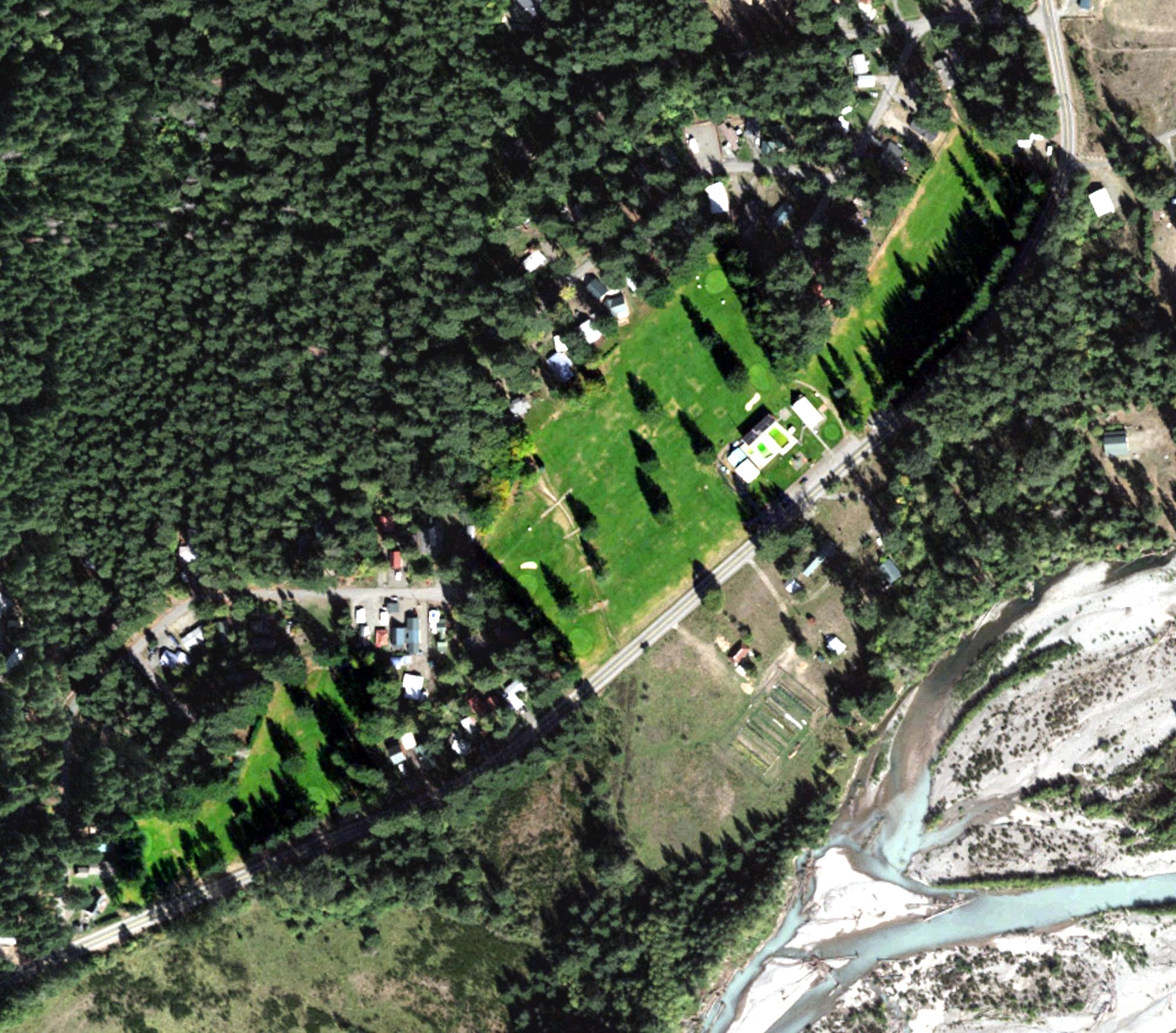Aerial view of High Valley Country Club, WA